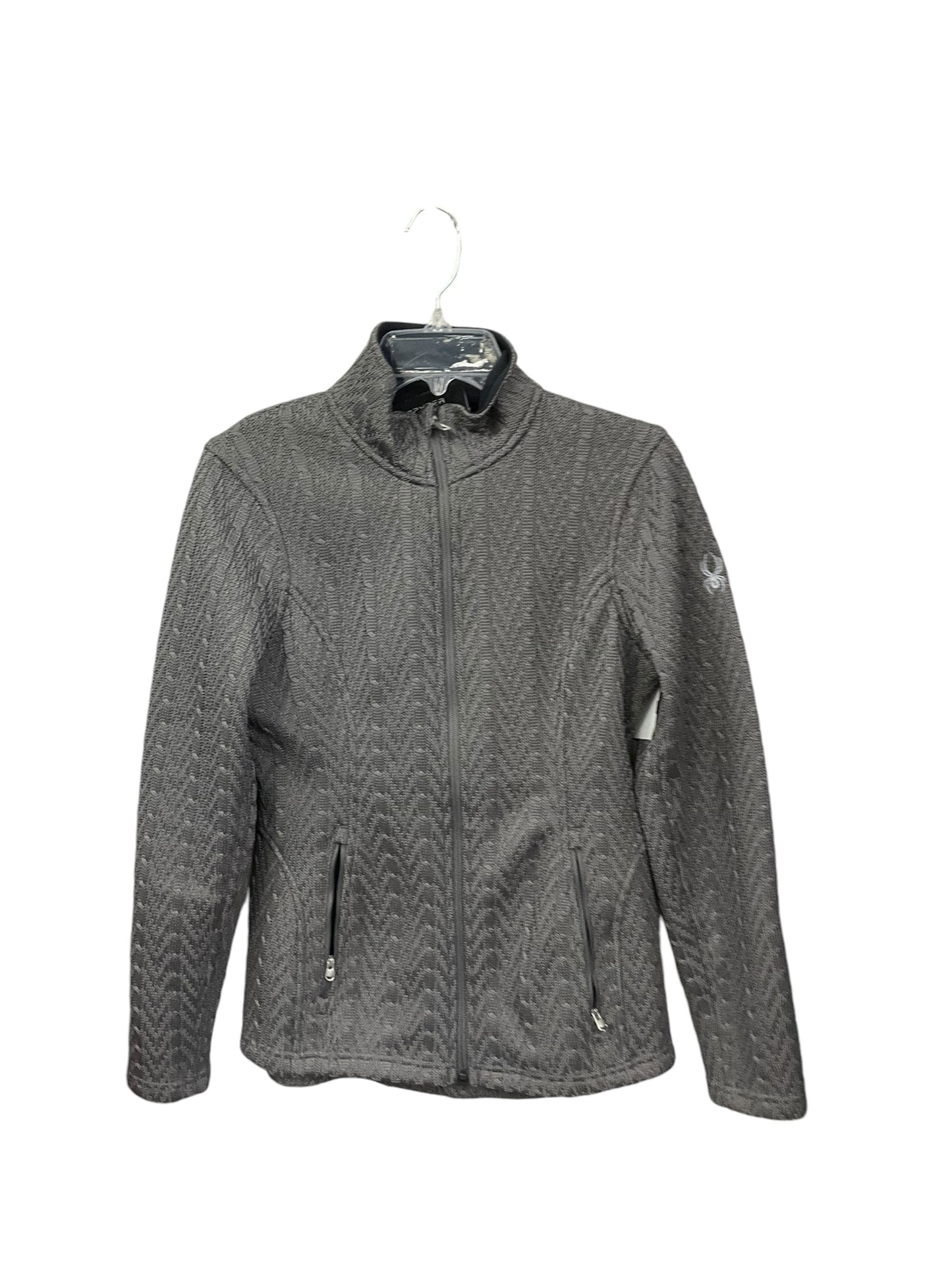 Athletic Jacket By Spyder In Grey, Size: M