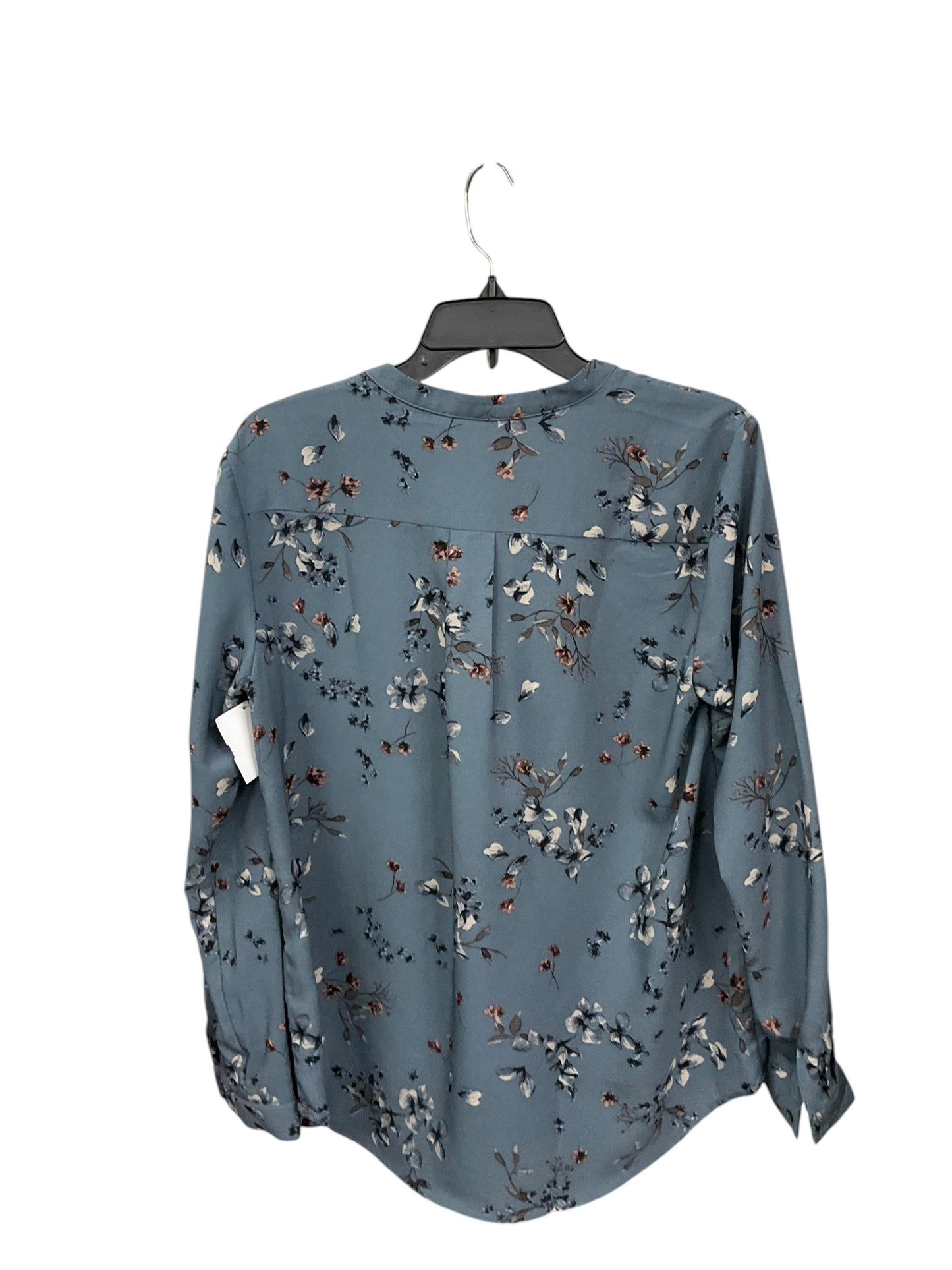 Top Long Sleeve By Hilary Radley In Teal, Size: M