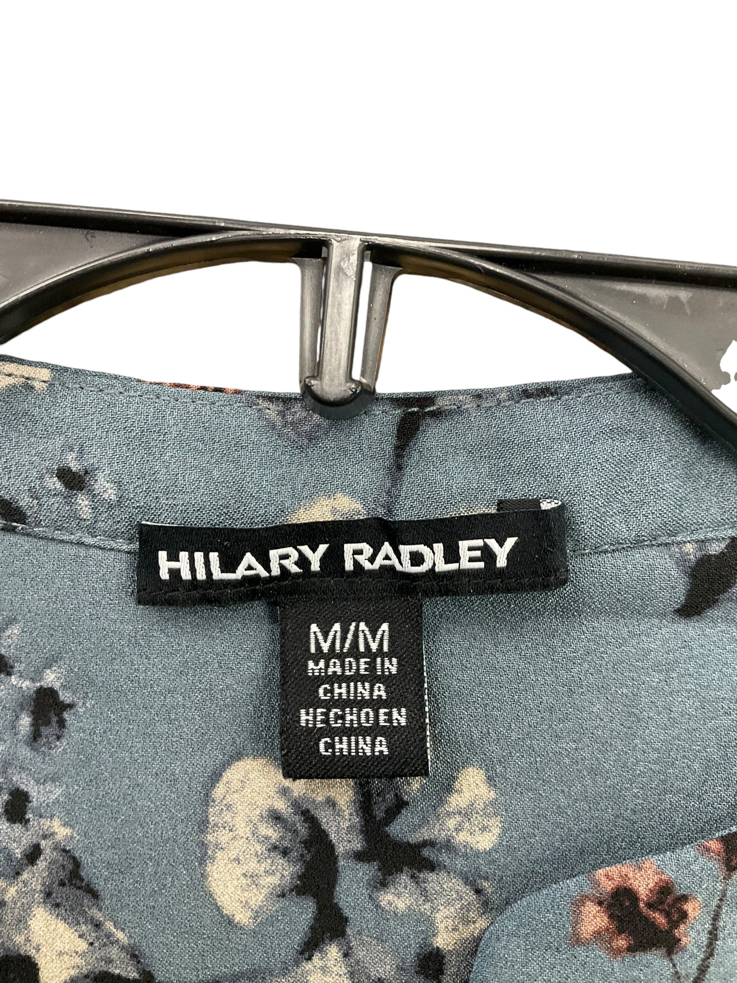 Top Long Sleeve By Hilary Radley In Teal, Size: M