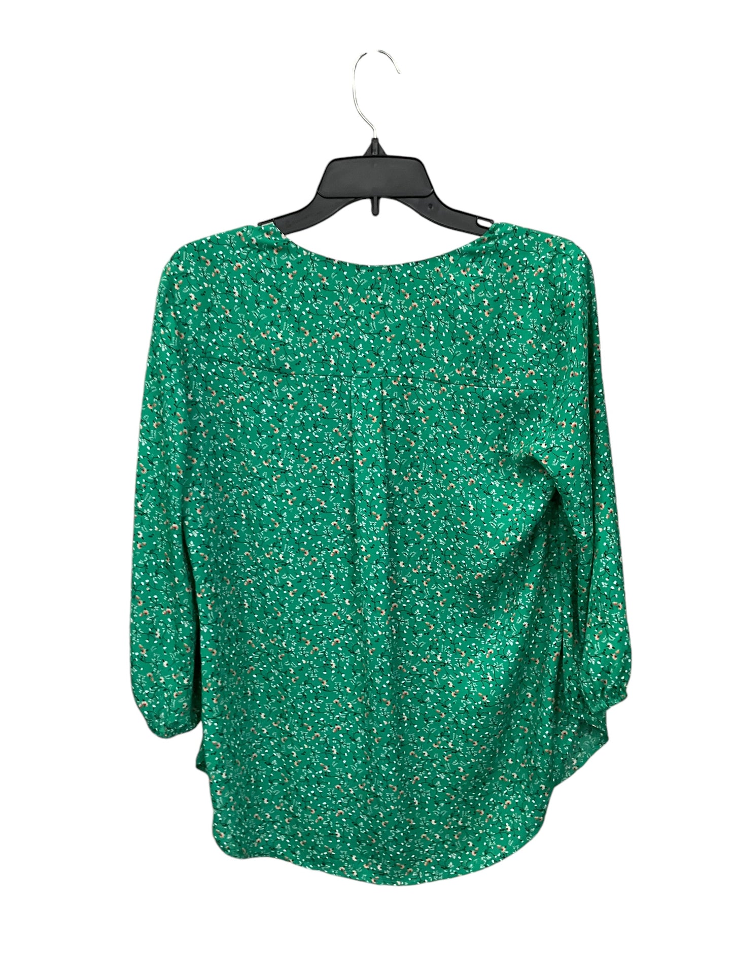 Top Long Sleeve By Pleione In Green, Size: M