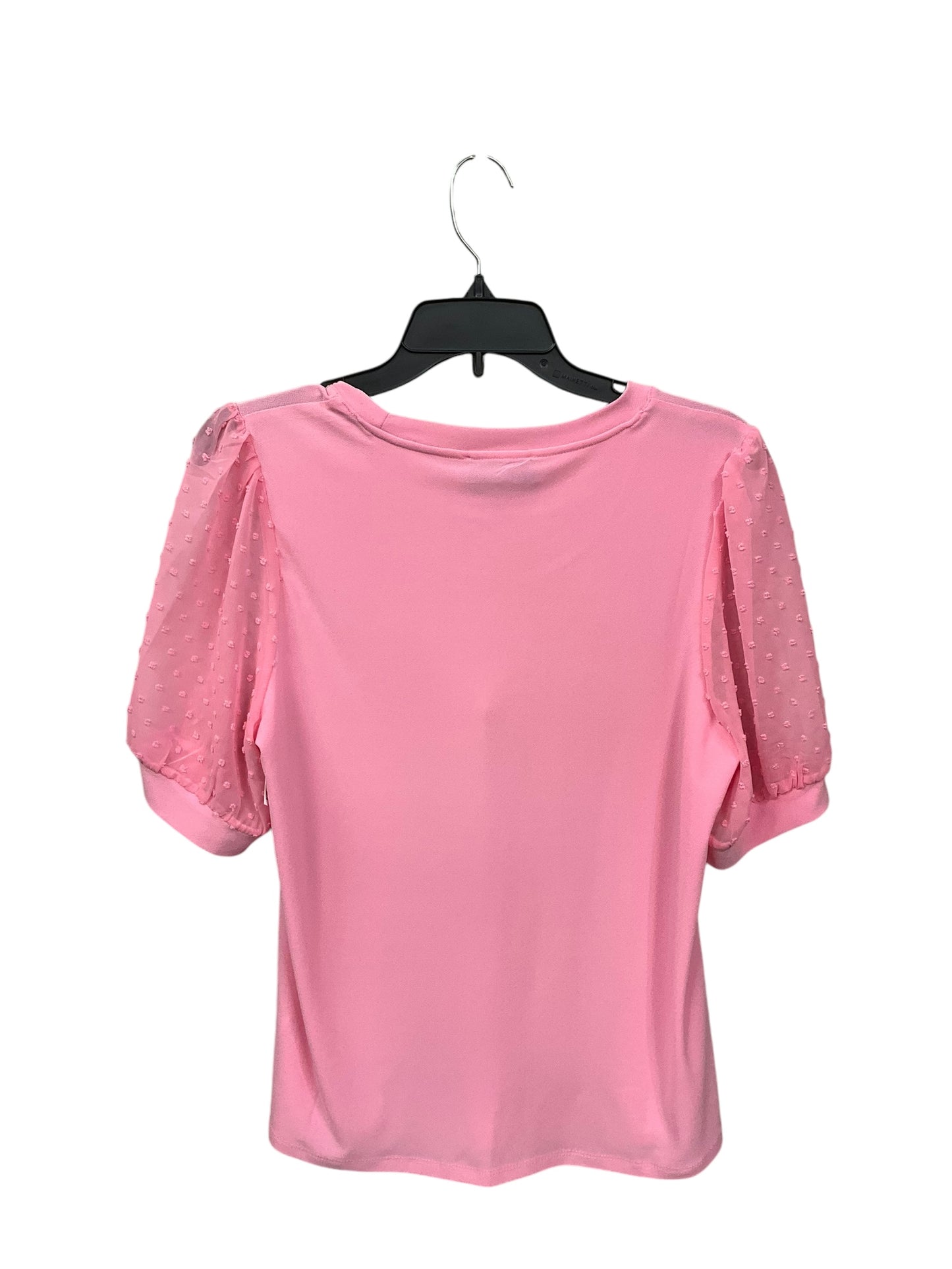 Top Short Sleeve By Cece In Pink, Size: M