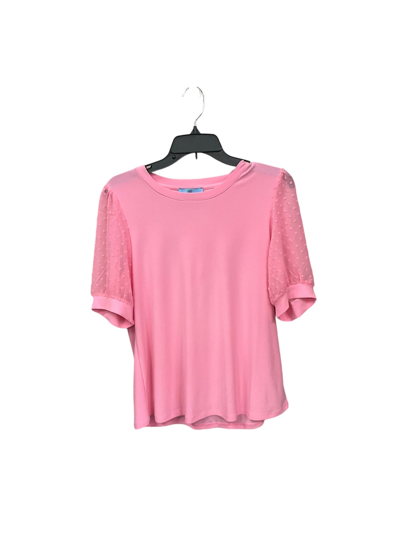 Top Short Sleeve By Cece In Pink, Size: M