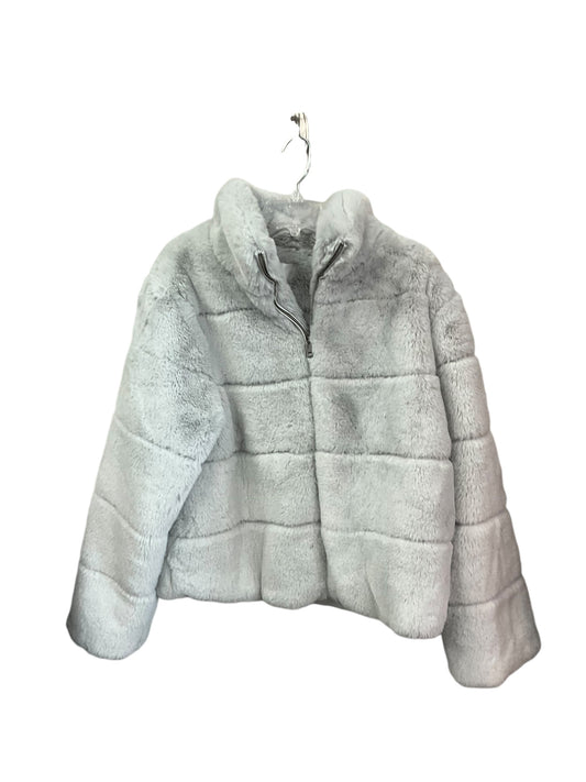 Jacket Faux Fur & Sherpa By Bailey 44 In Grey, Size: Xl