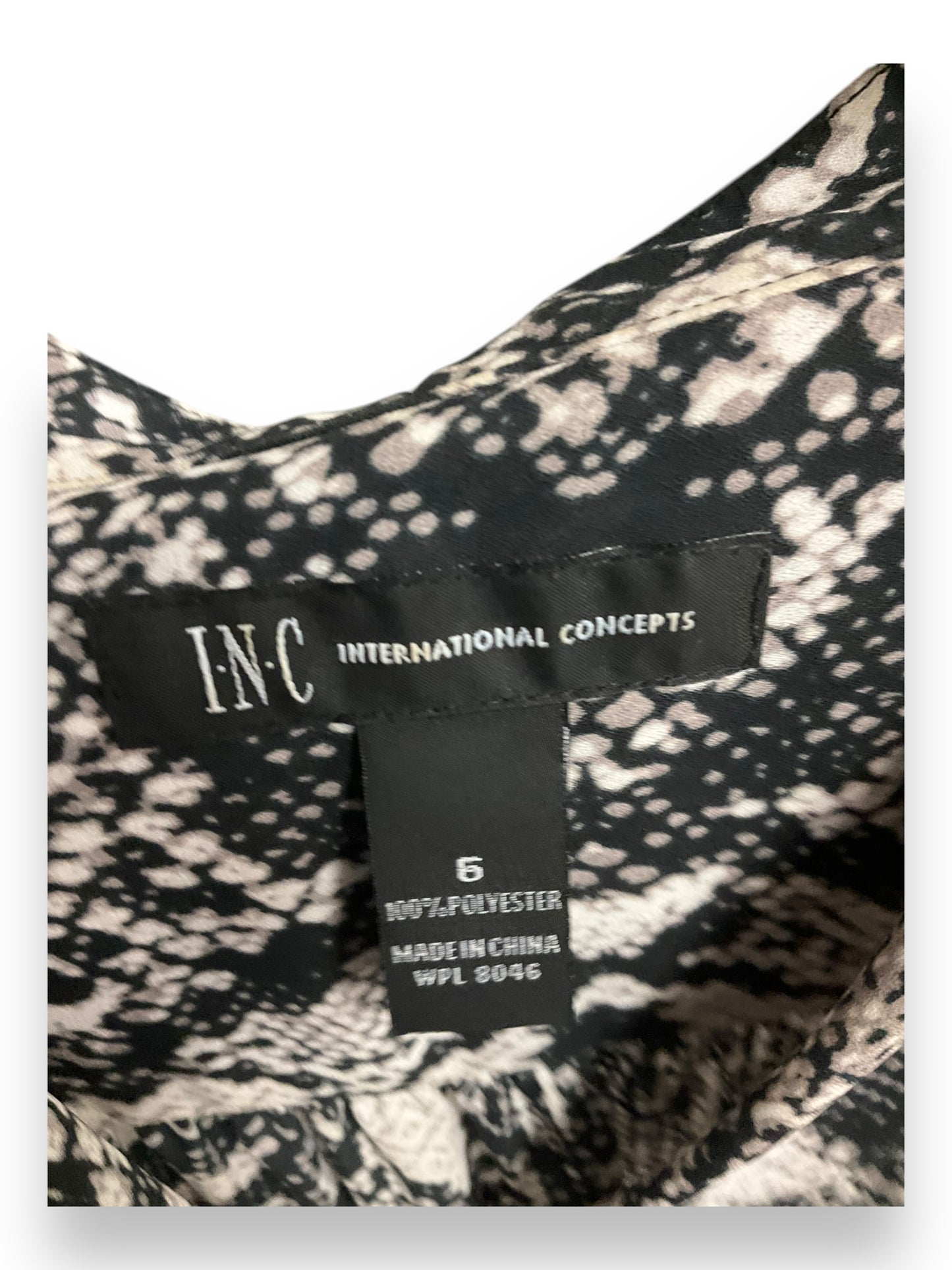 Top Long Sleeve By Inc In Snakeskin Print, Size: S