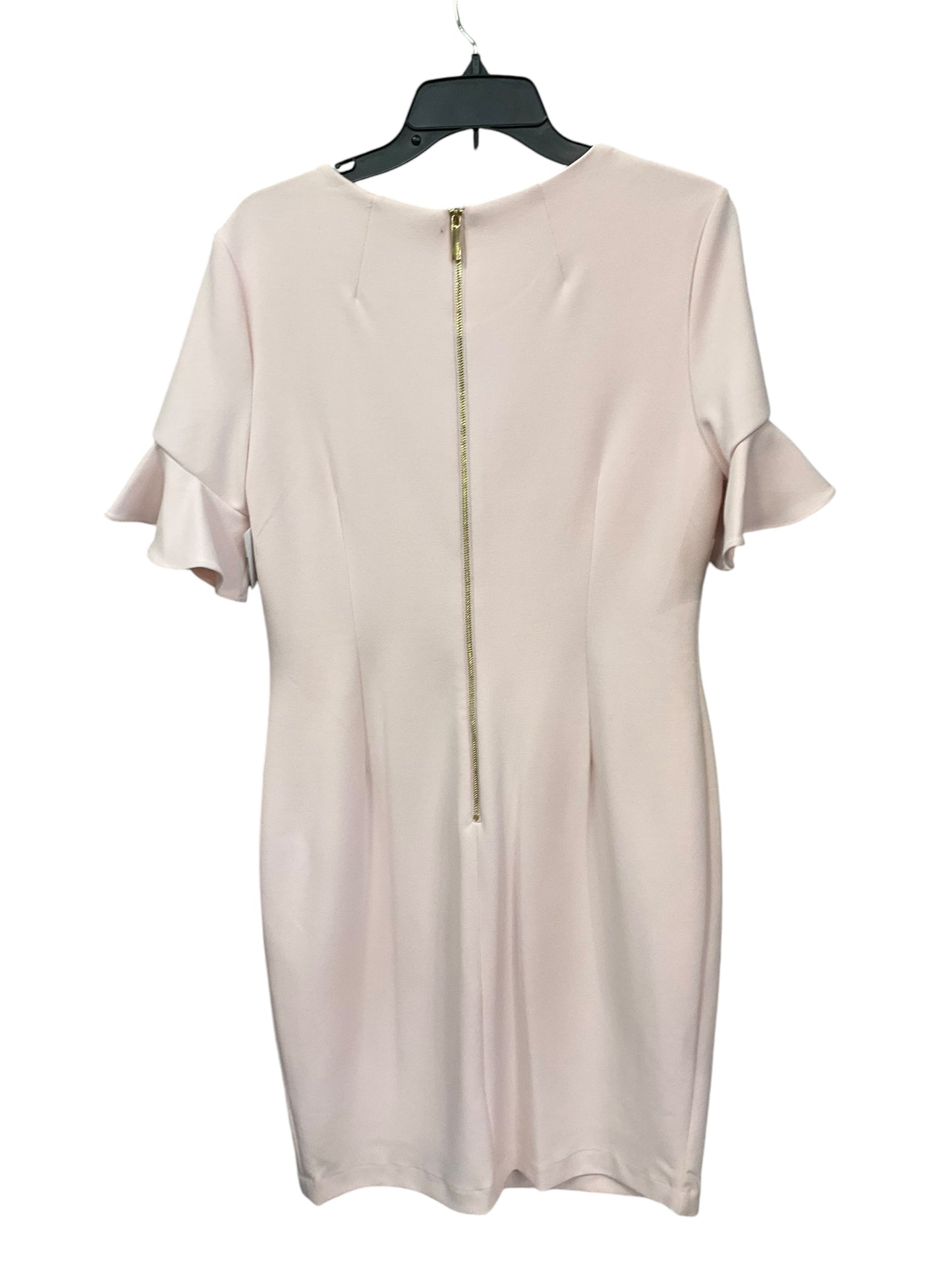 Dress Casual Midi By Calvin Klein In Mauve, Size: 12