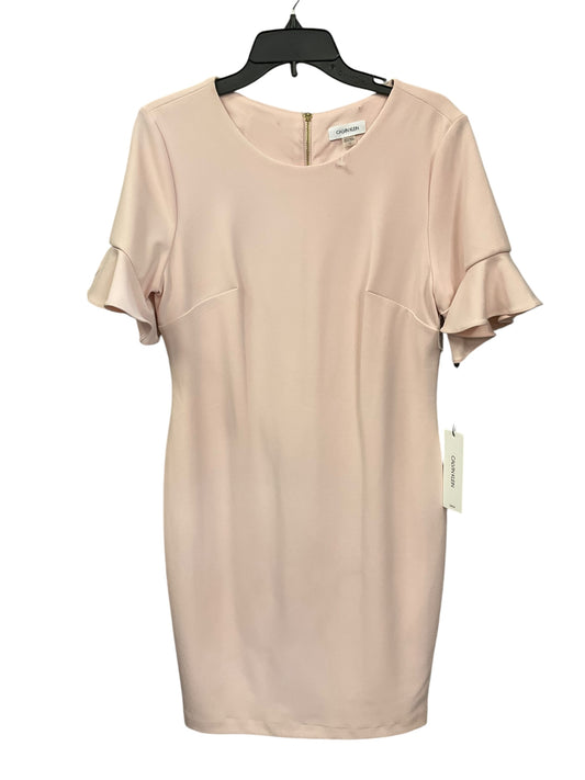 Dress Casual Midi By Calvin Klein In Mauve, Size: 12