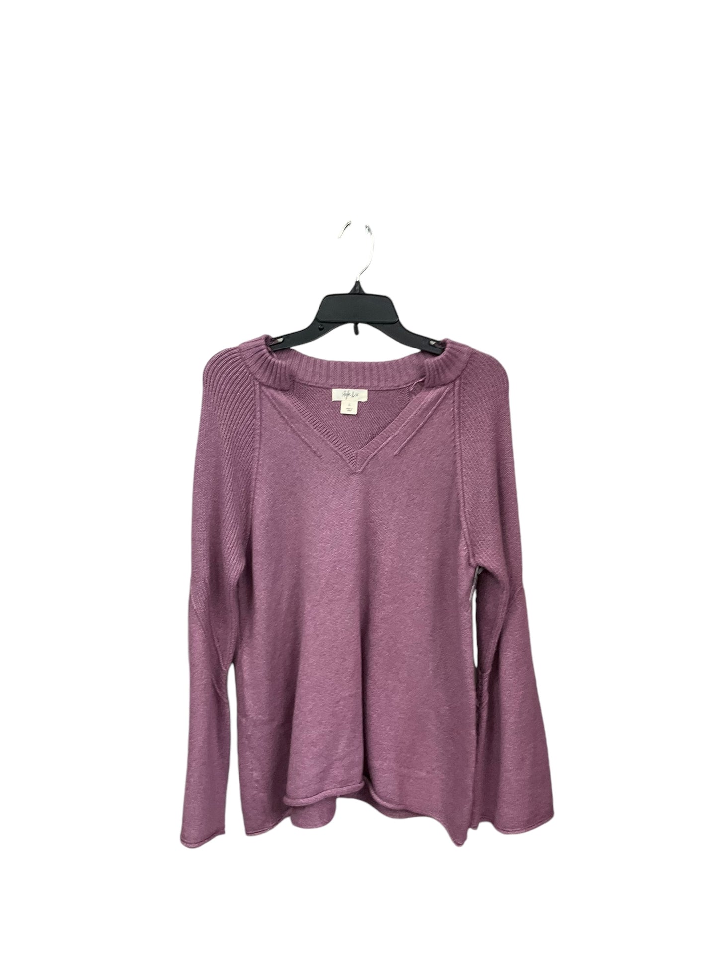 Sweater By Style And Company In Purple, Size: L