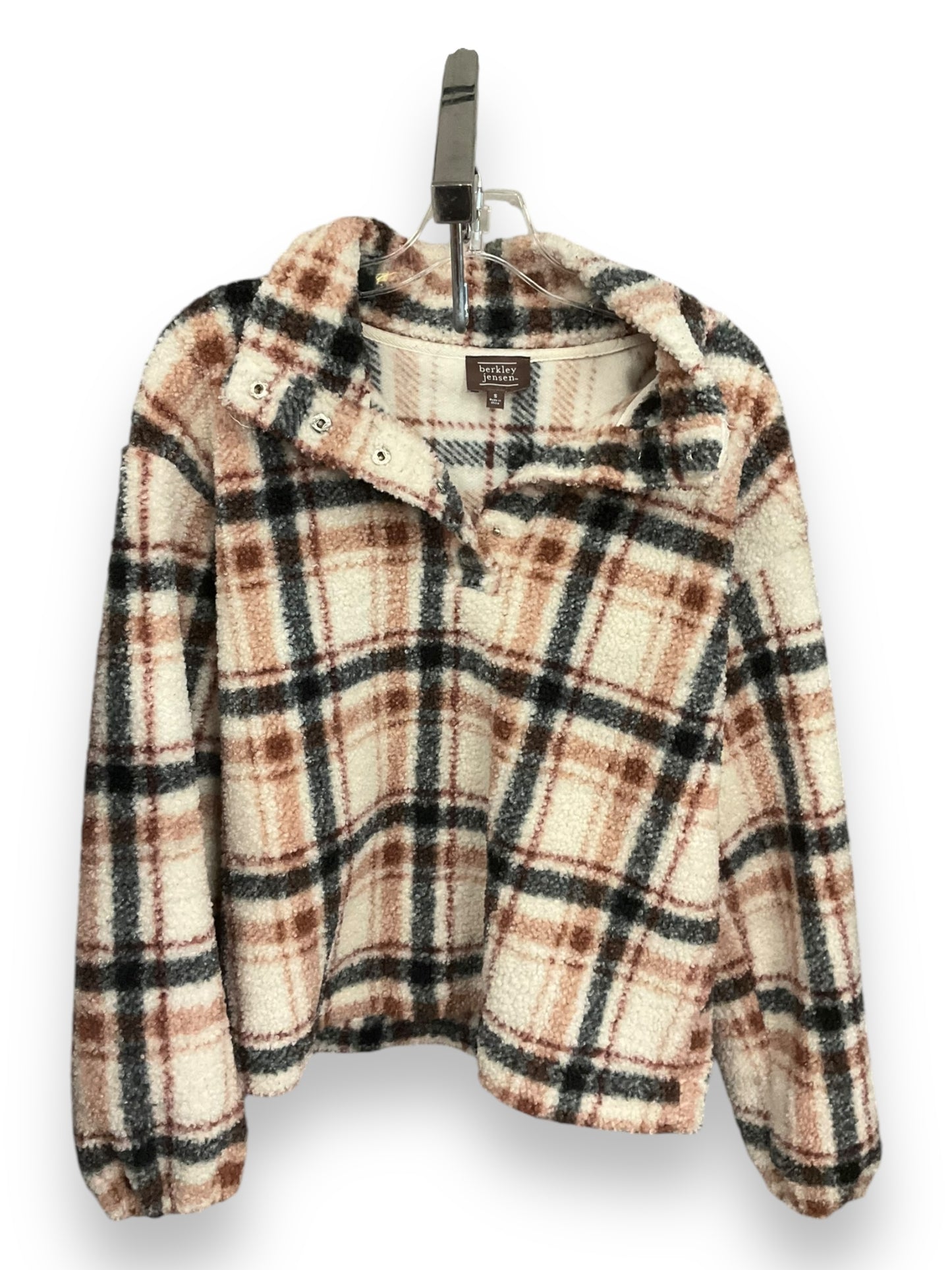 Top Long Sleeve By Clothes Mentor In Plaid Pattern, Size: S