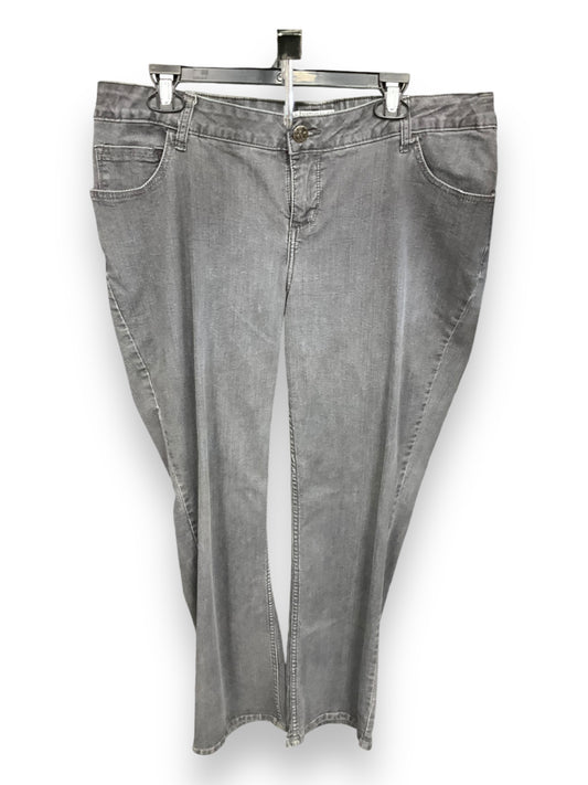 Jeans Flared By Lee In Grey, Size: 16