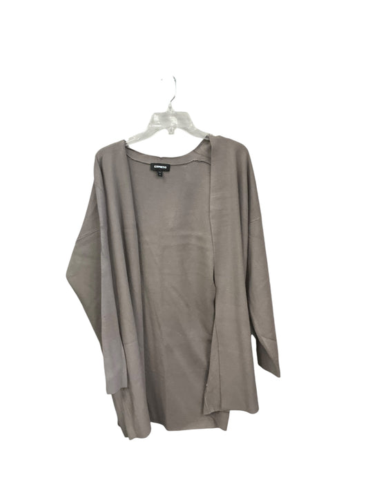 Cardigan By Express In Grey, Size: L