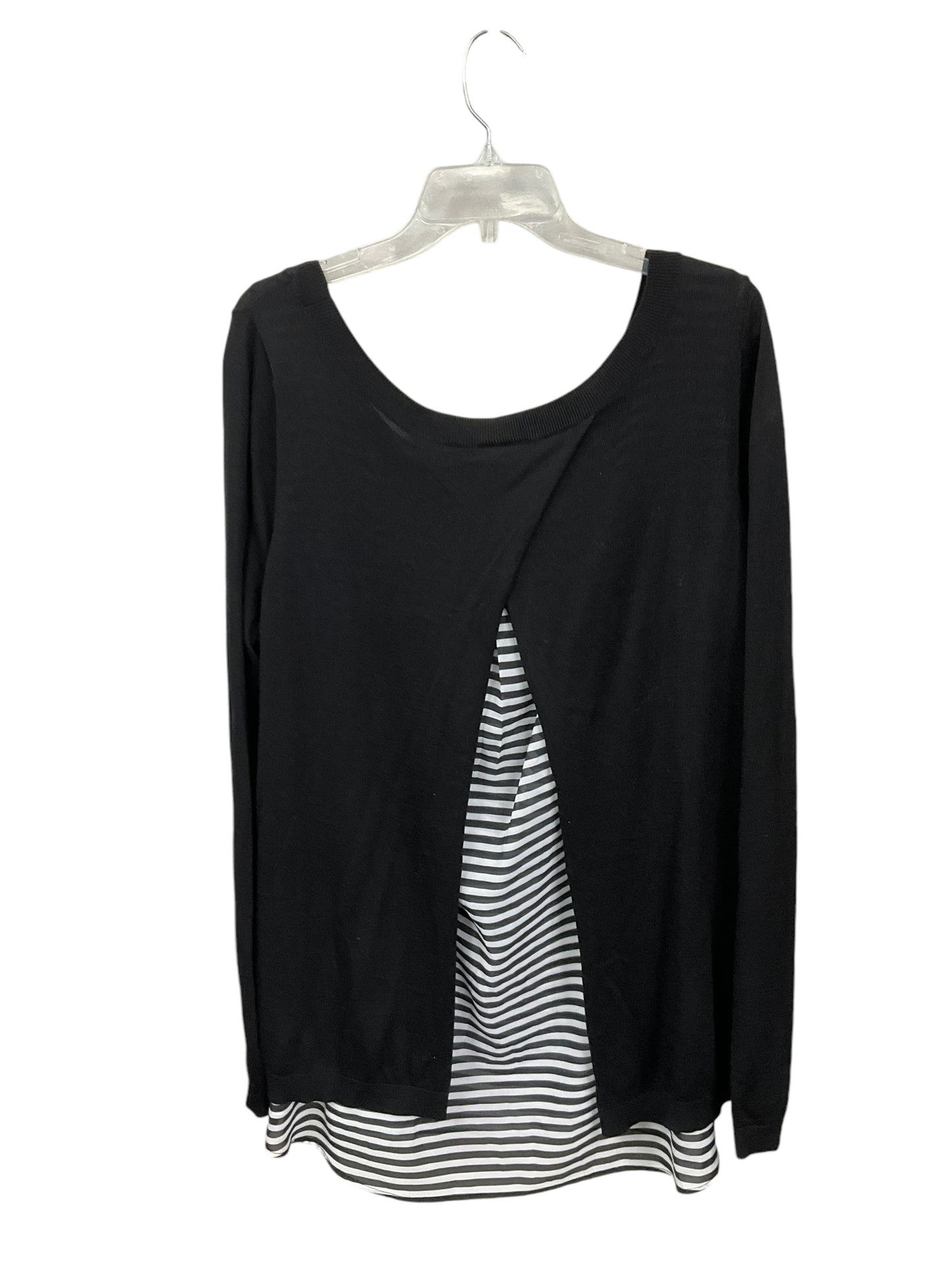 Top Long Sleeve By Torrid In Black & White, Size: 3x