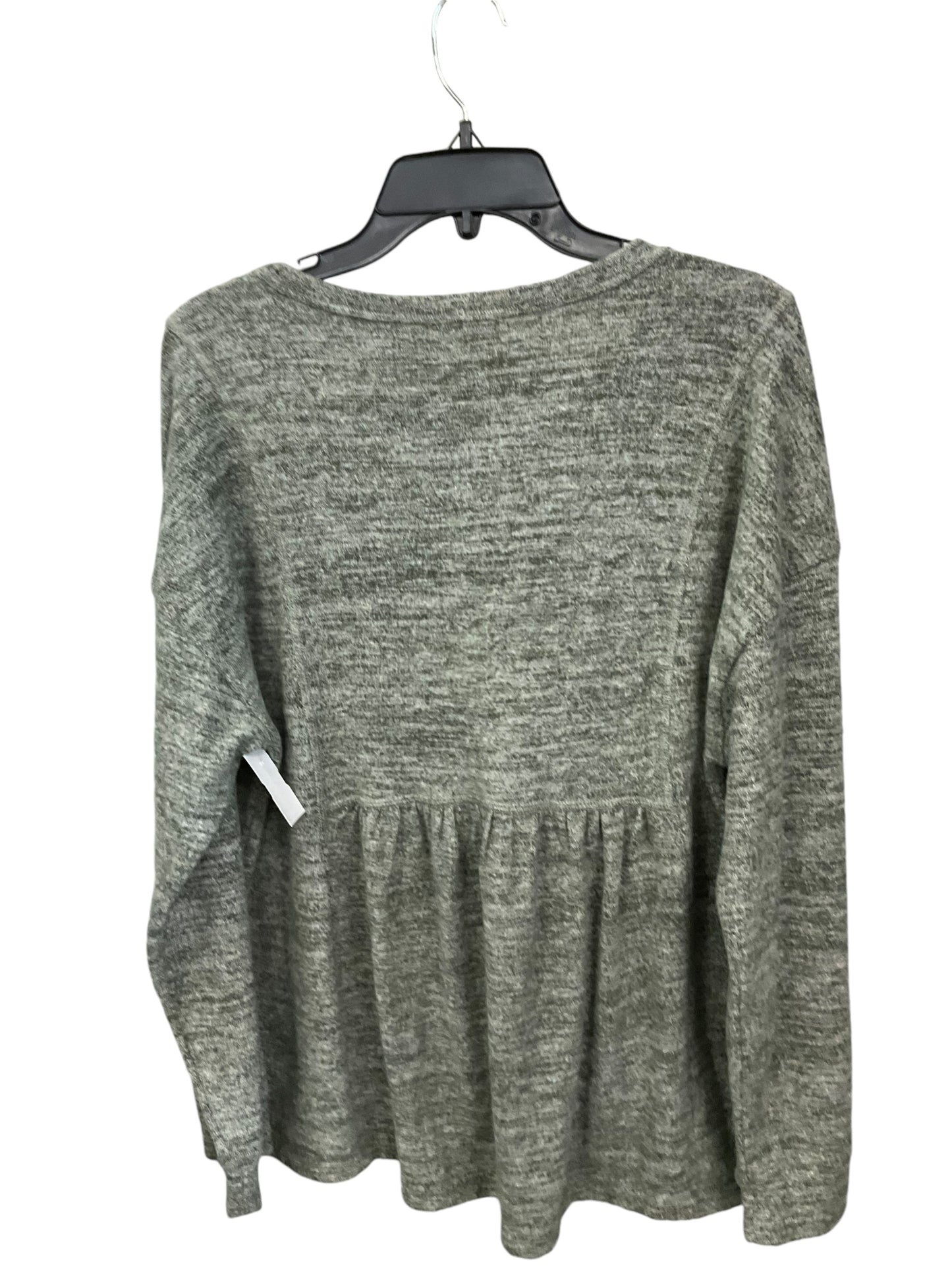 Top Long Sleeve By Jodifl In Green, Size: S