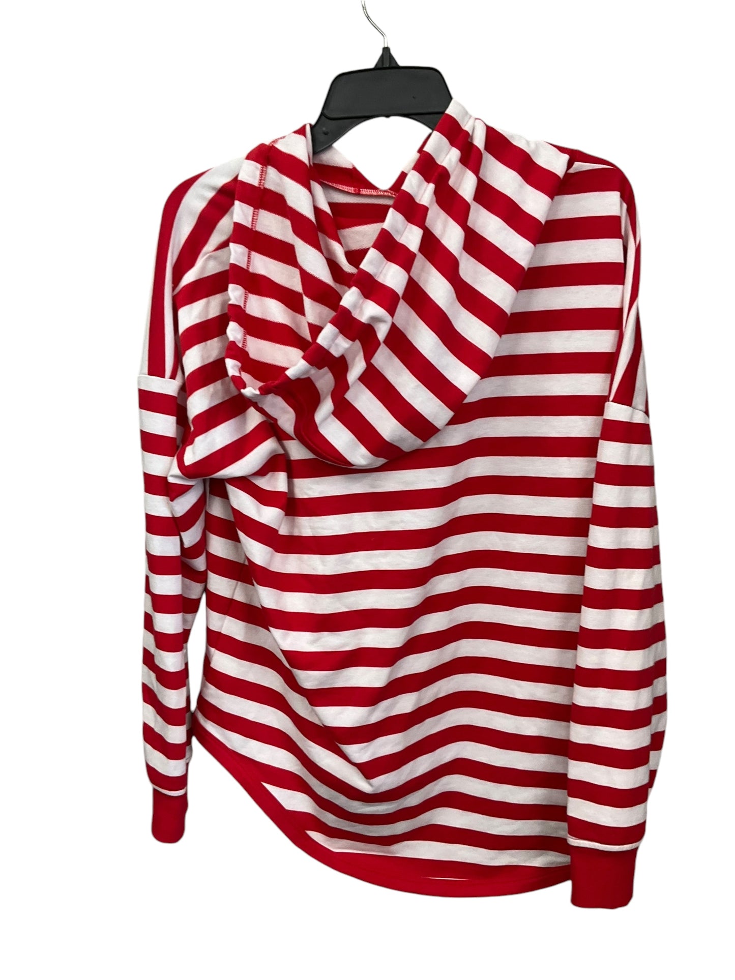 Top Long Sleeve By Michael By Michael Kors In Red & White, Size: L