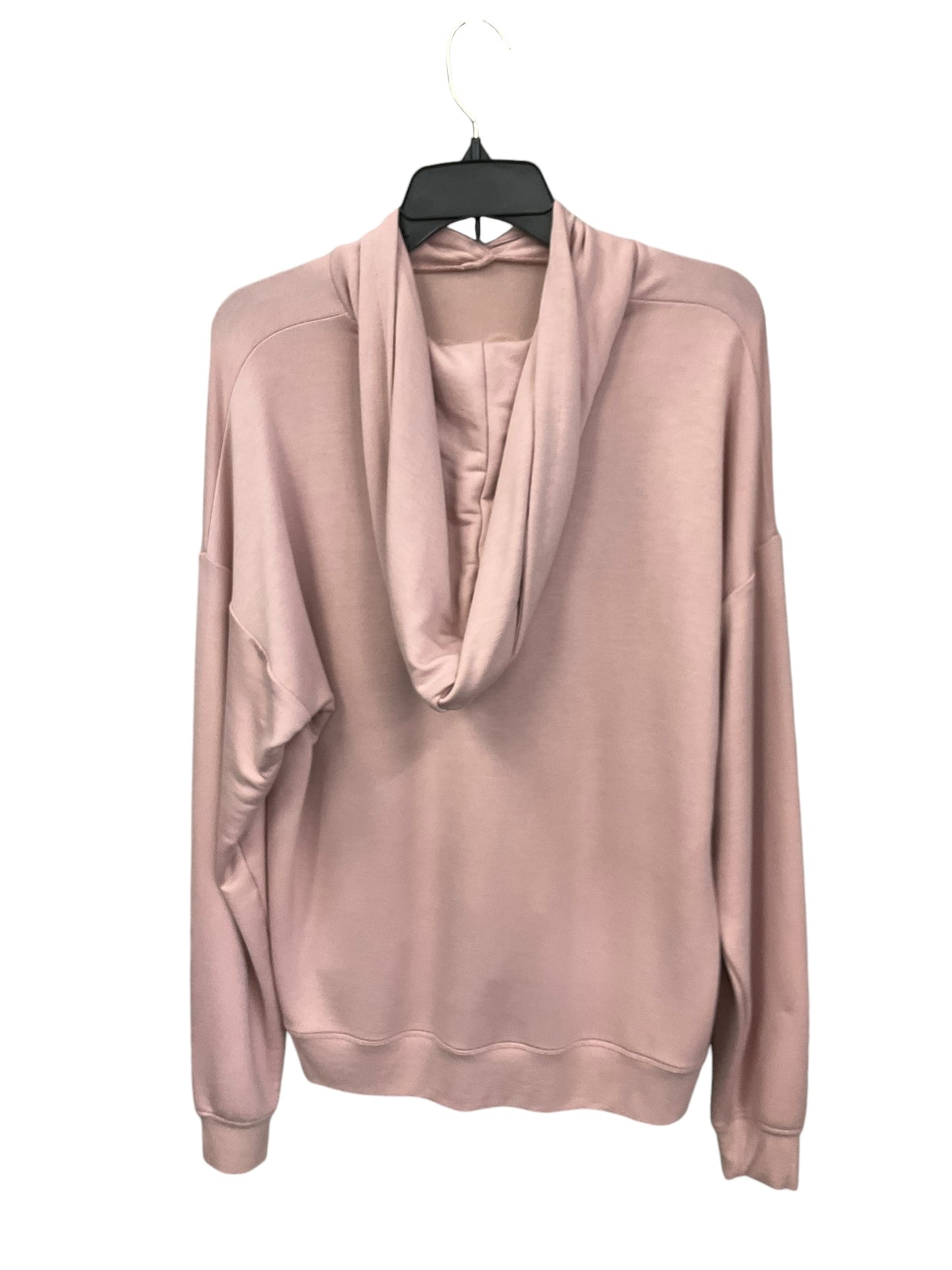 Athletic Top Long Sleeve Hoodie By Marled In Mauve, Size: L