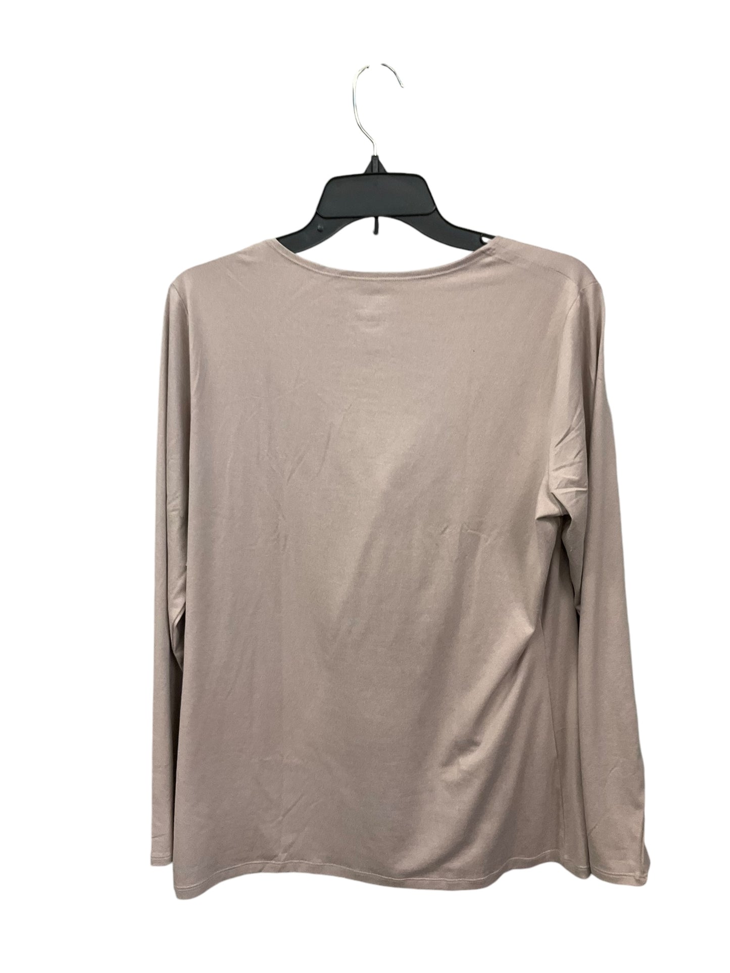 Top Long Sleeve Basic By 32 Degrees In Taupe, Size: Xl