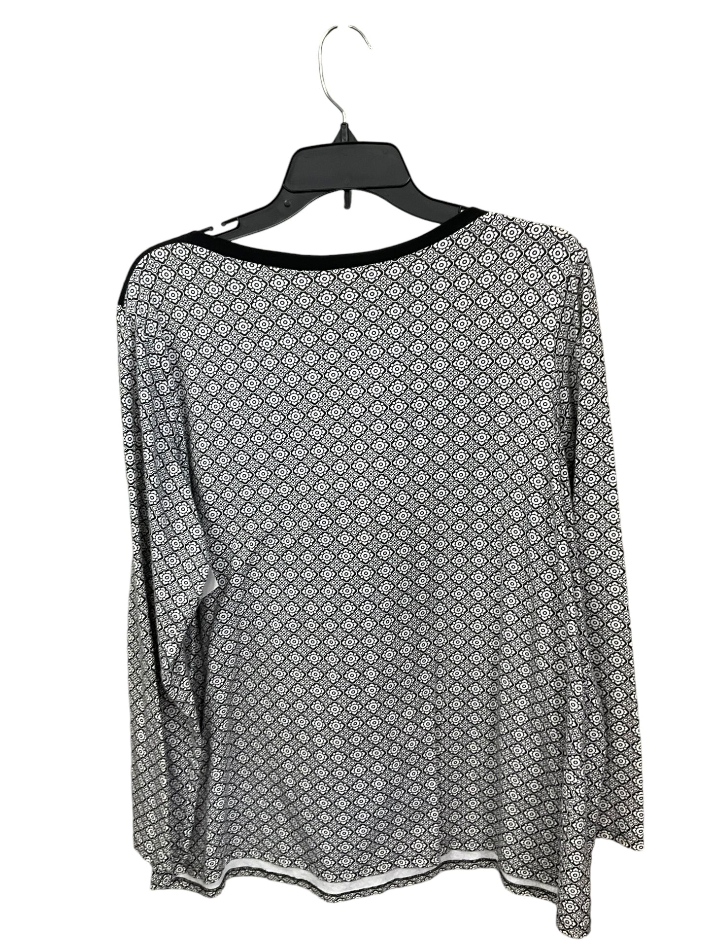 Top Long Sleeve By Diane Gilman In Black, Size: Xl