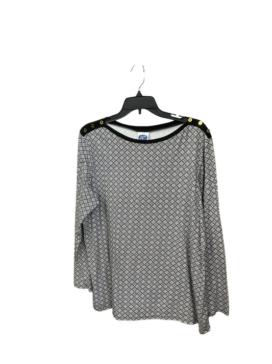 Top Long Sleeve By Diane Gilman In Black, Size: Xl