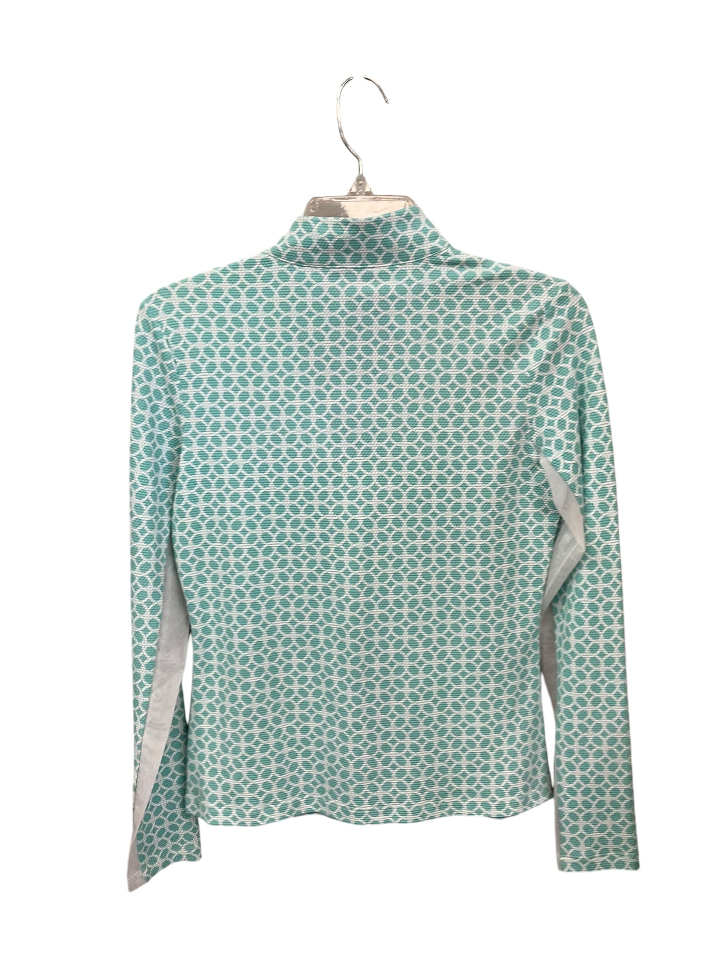 Athletic Top Long Sleeve Collar By Tommy Bahama In Aqua, Size: Xs