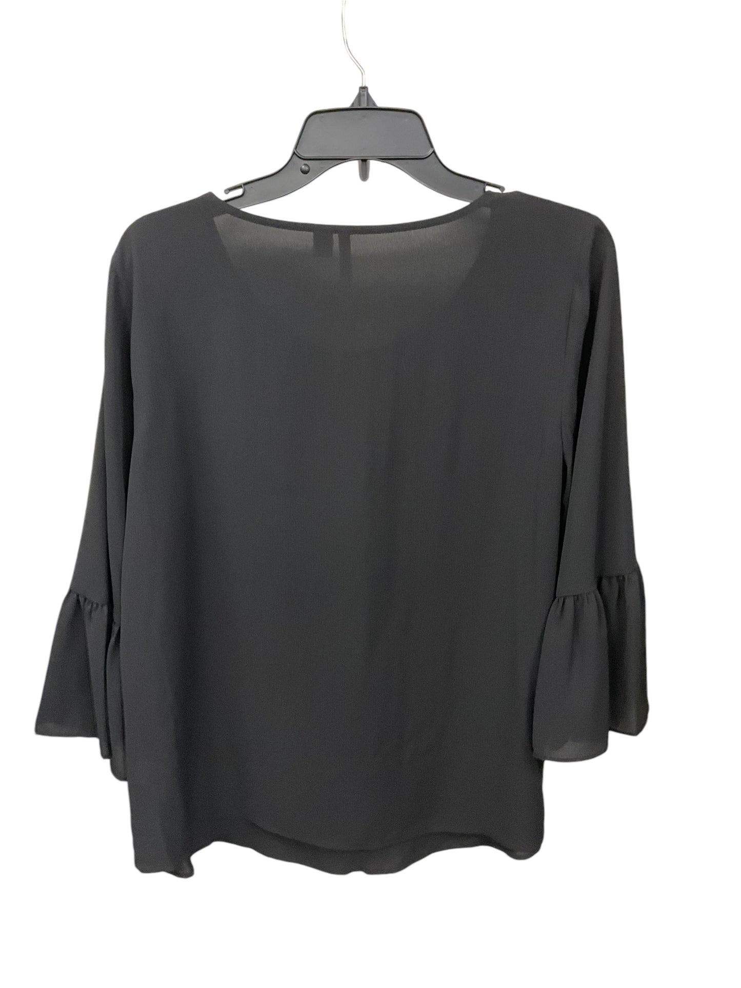 Top 3/4 Sleeve By Elle In Black, Size: M