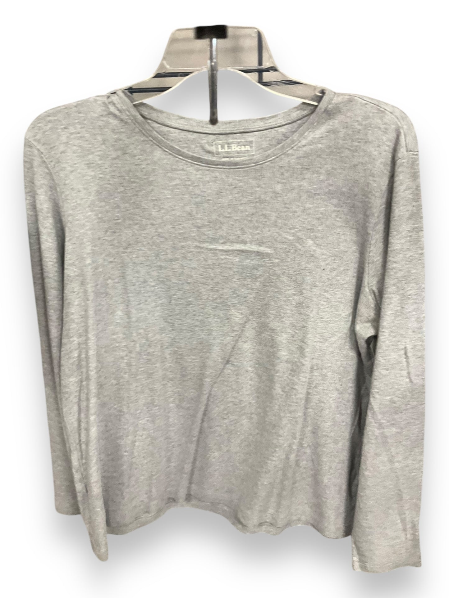 Top Long Sleeve Basic By L.l. Bean In Grey, Size: L