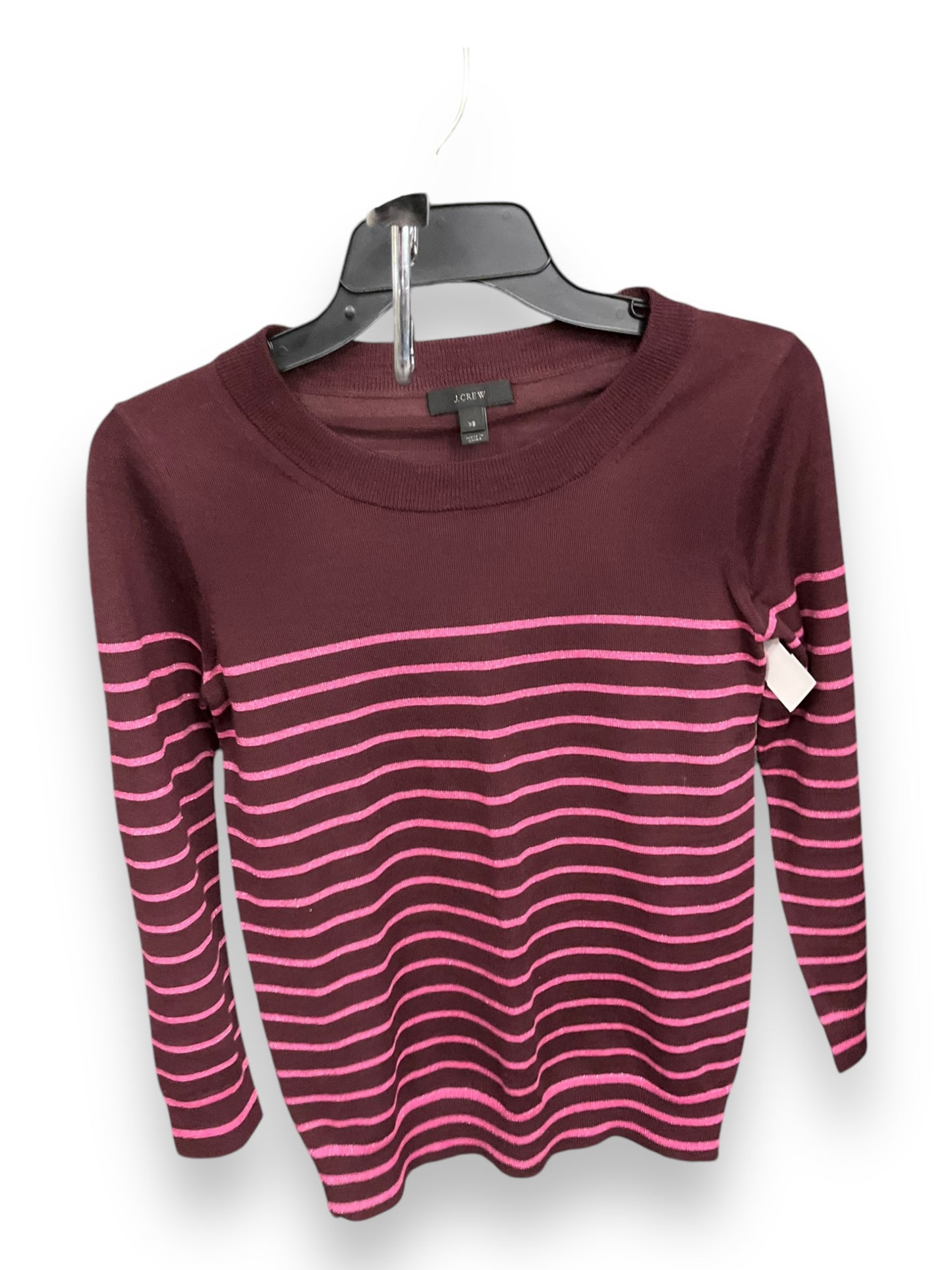 Top Long Sleeve By J. Crew In Pink & Red, Size: Xs