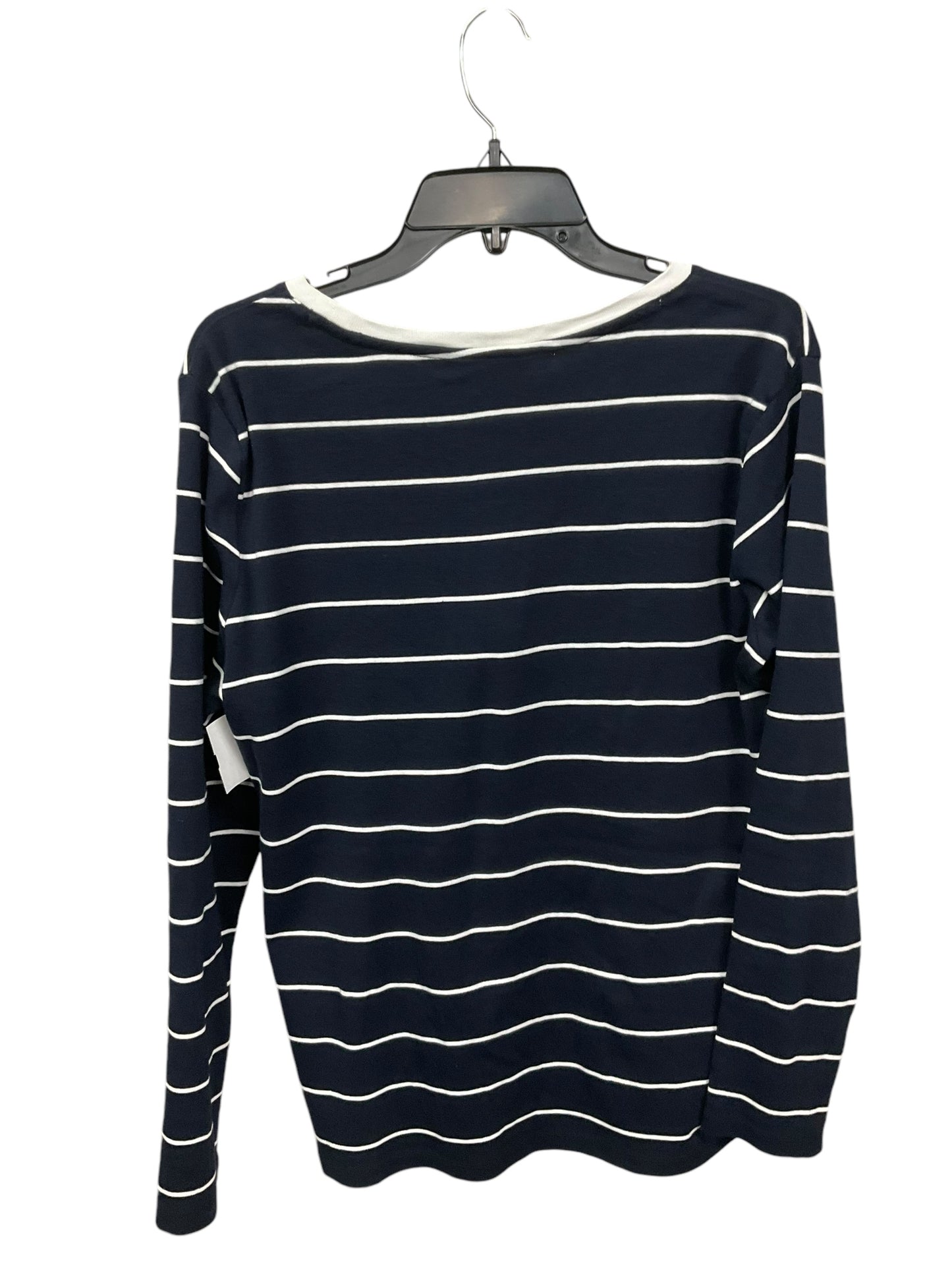 Top Long Sleeve By Tommy Hilfiger In Navy, Size: Xl