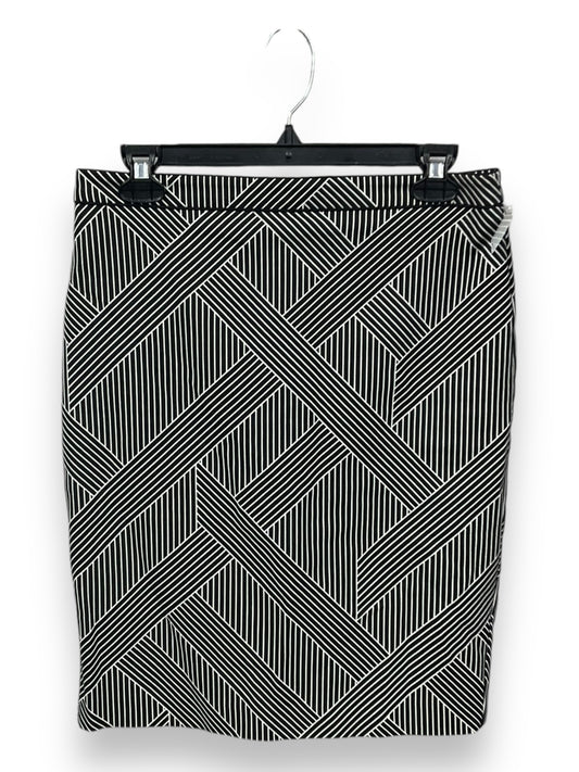 Skirt Mini & Short By Ann Taylor In Black & White, Size: S