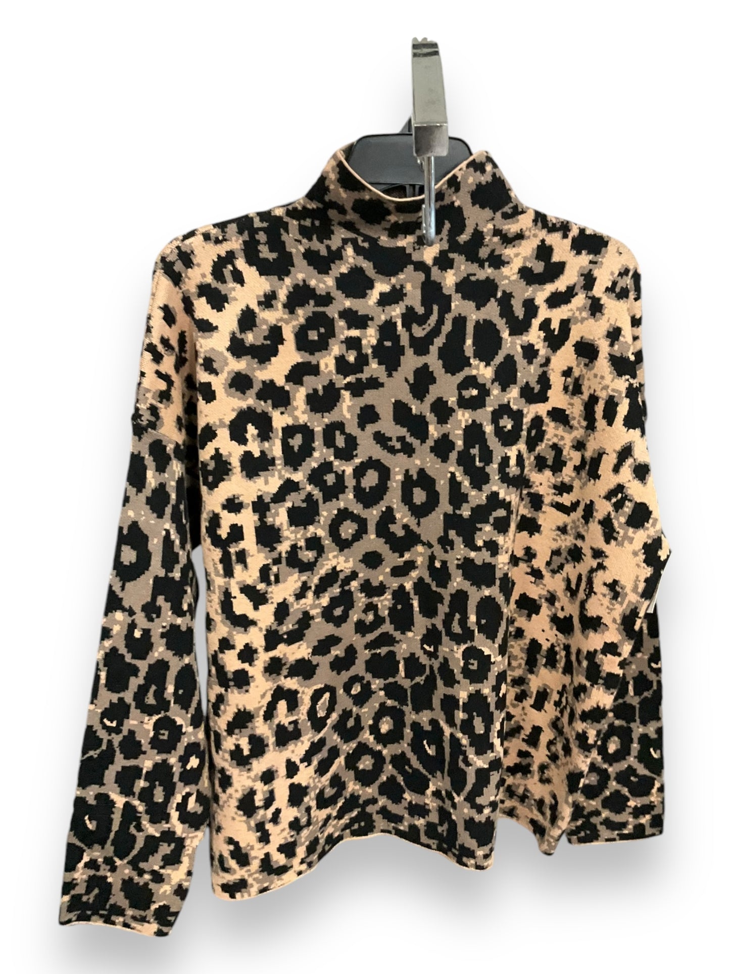 Sweater By Nicole Miller In Animal Print, Size: Xl