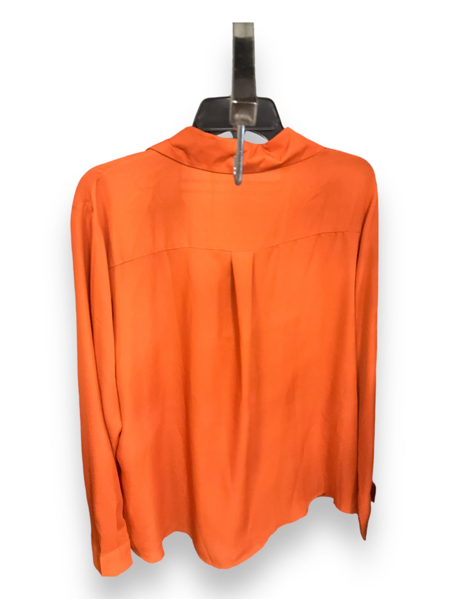 Blouse Long Sleeve By Clothes Mentor In Orange, Size: Xl