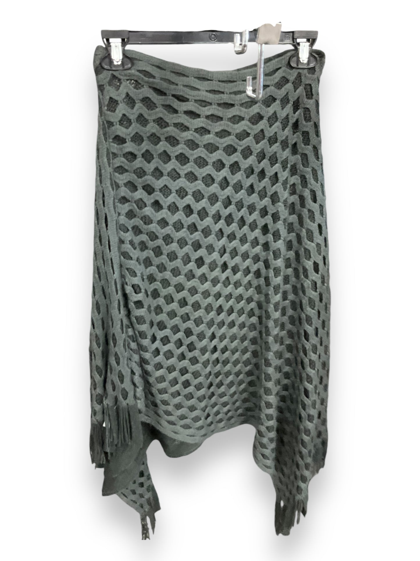 Poncho By Clothes Mentor In Grey, Size: Osfm