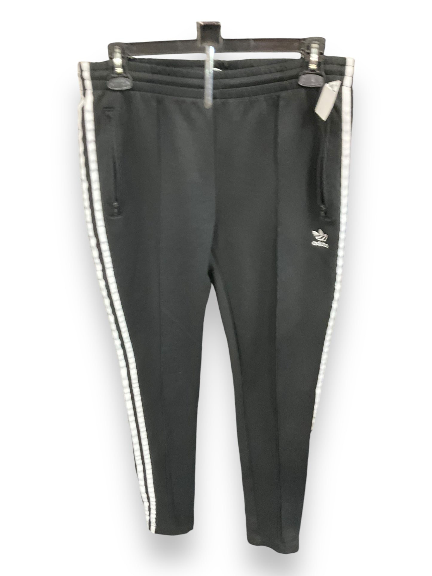 Athletic Pants By Adidas In Black & White, Size: M