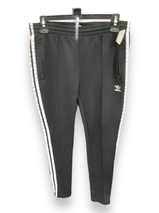 Athletic Pants By Adidas In Black & White, Size: M