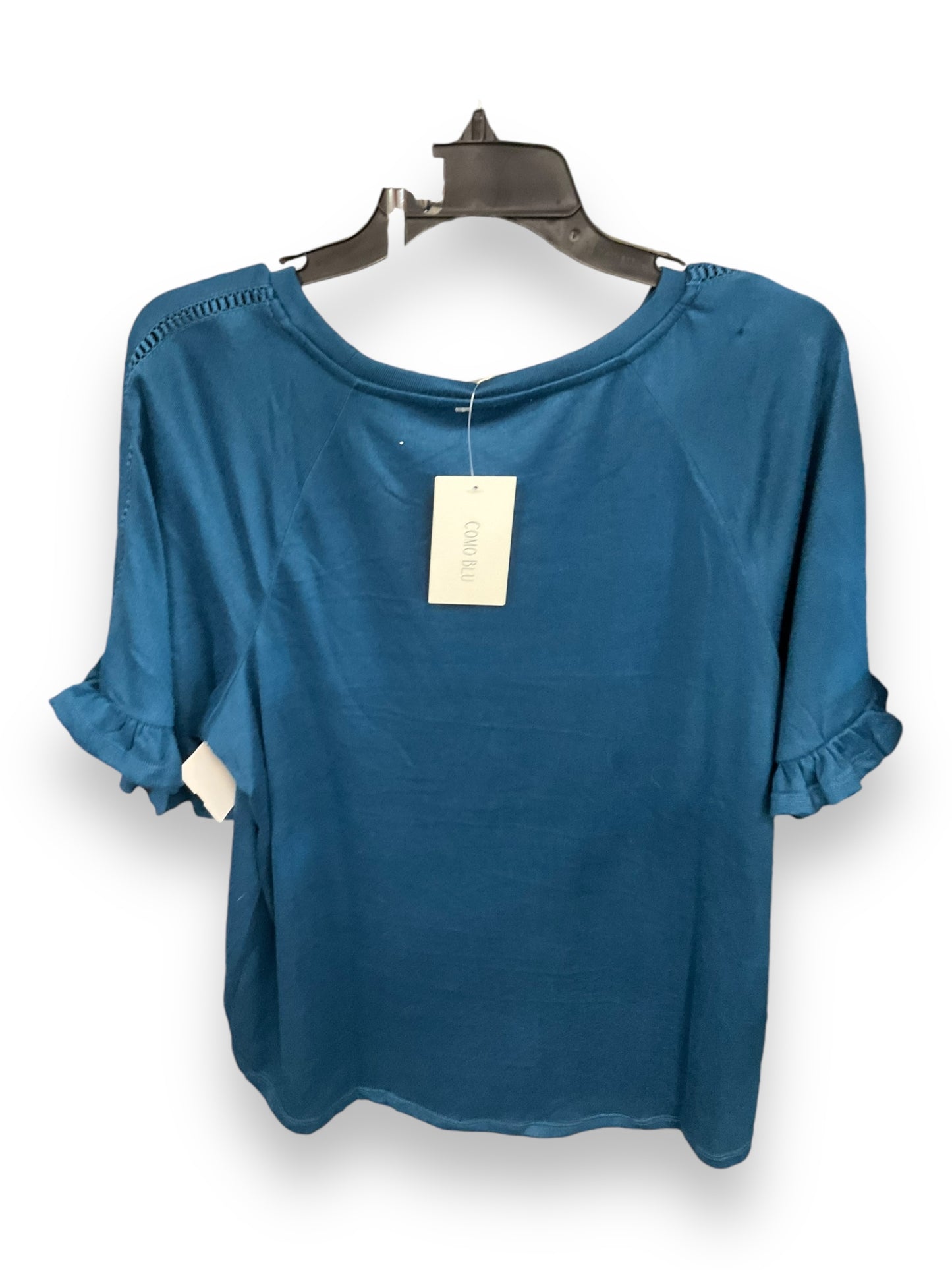 Top Short Sleeve By Clothes Mentor In Teal, Size: Xl