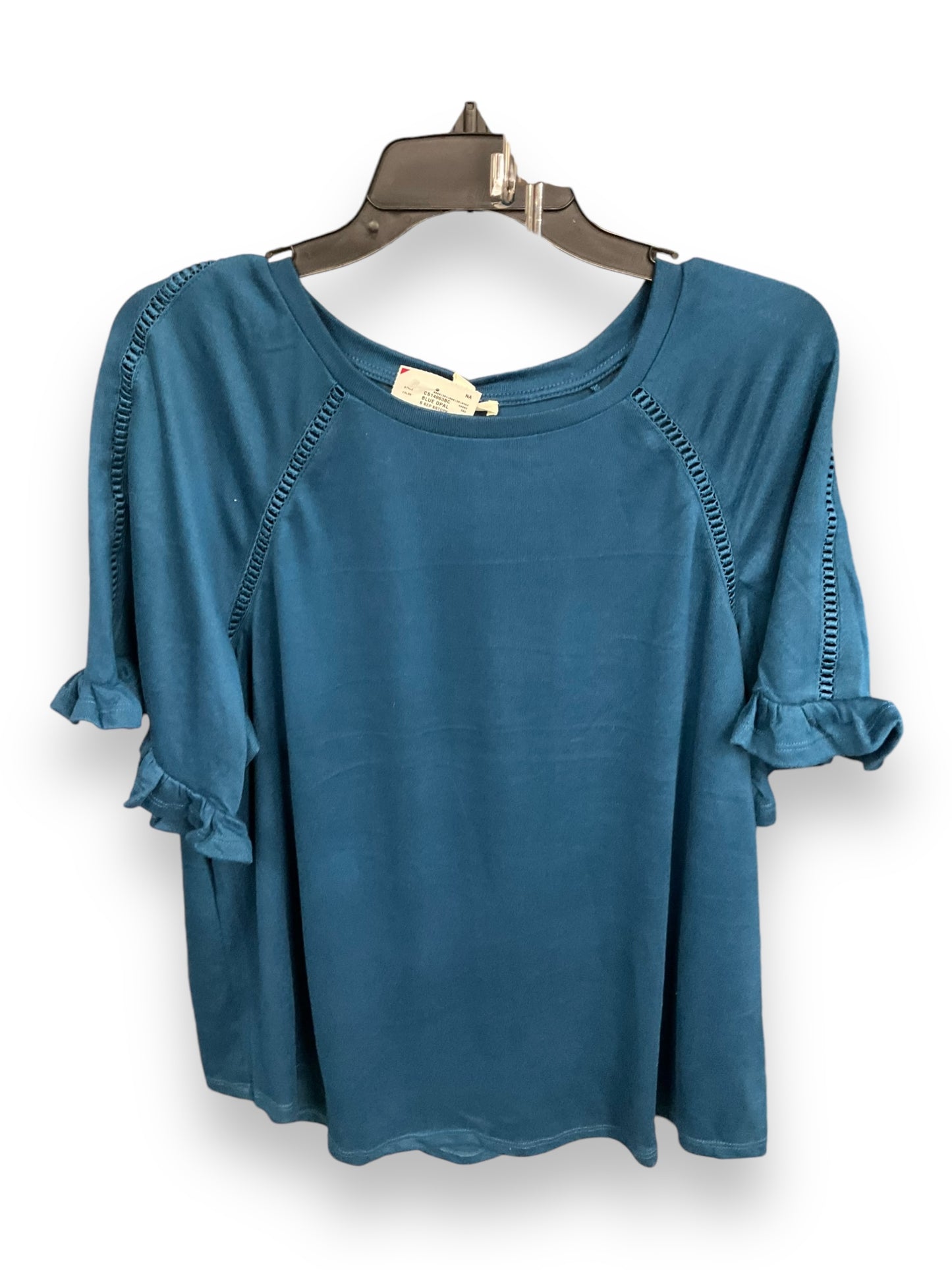 Top Short Sleeve By Clothes Mentor In Teal, Size: Xl