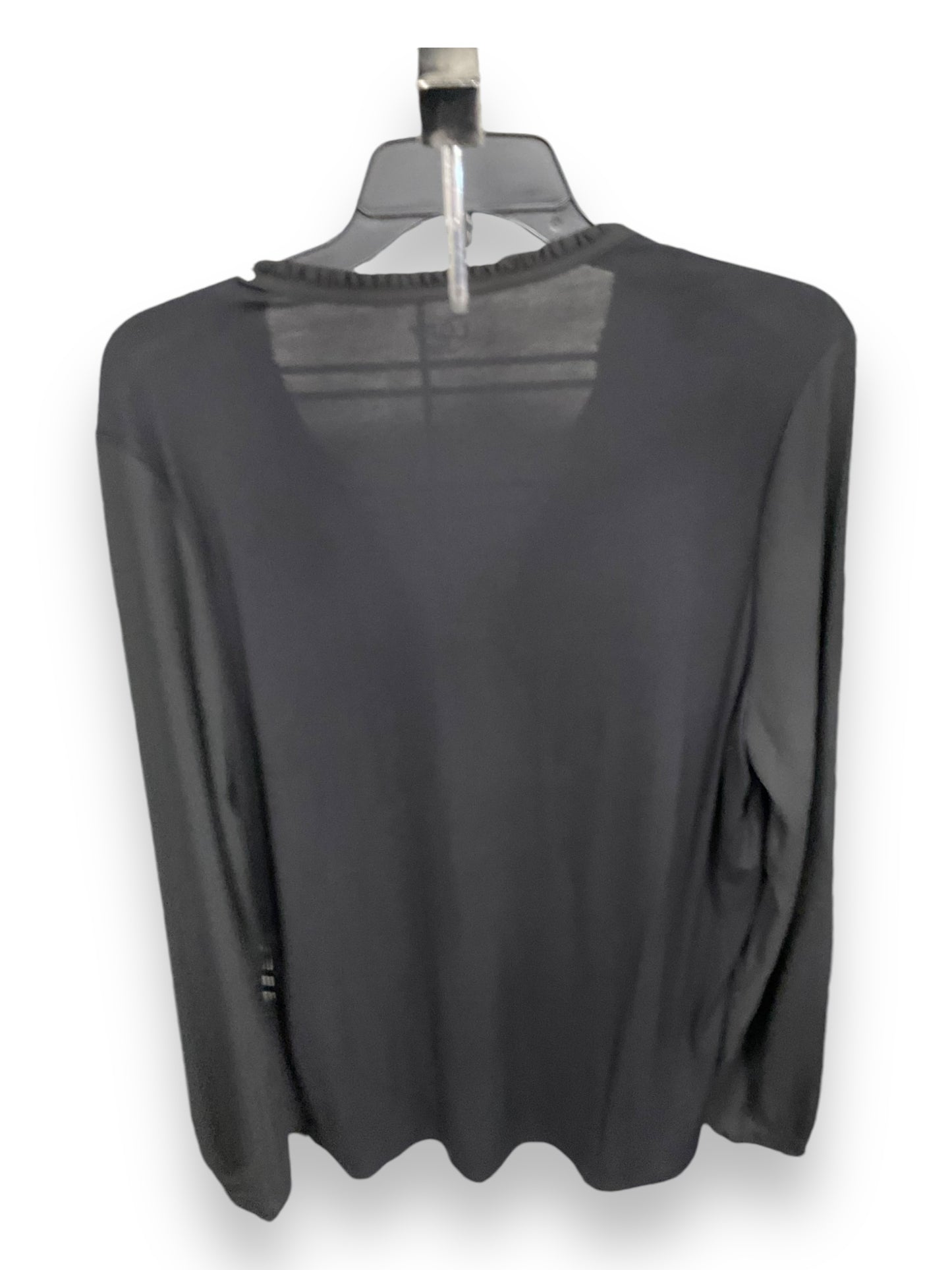 Top Long Sleeve By Loft In Black, Size: M