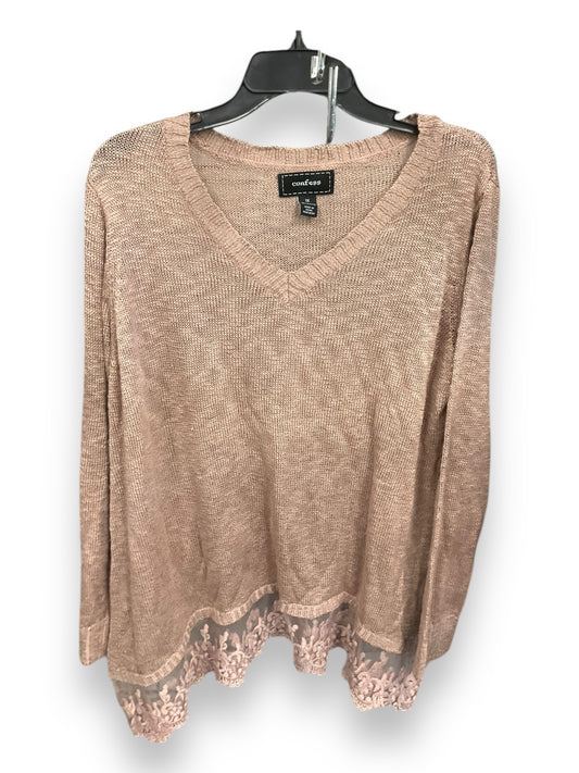 Top Long Sleeve By Clothes Mentor In Mauve, Size: 1x