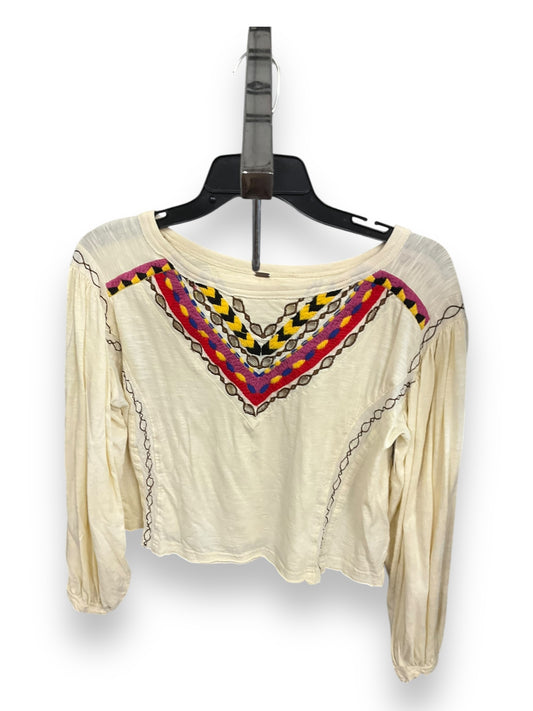 Top Long Sleeve By Free People In Beige, Size: S