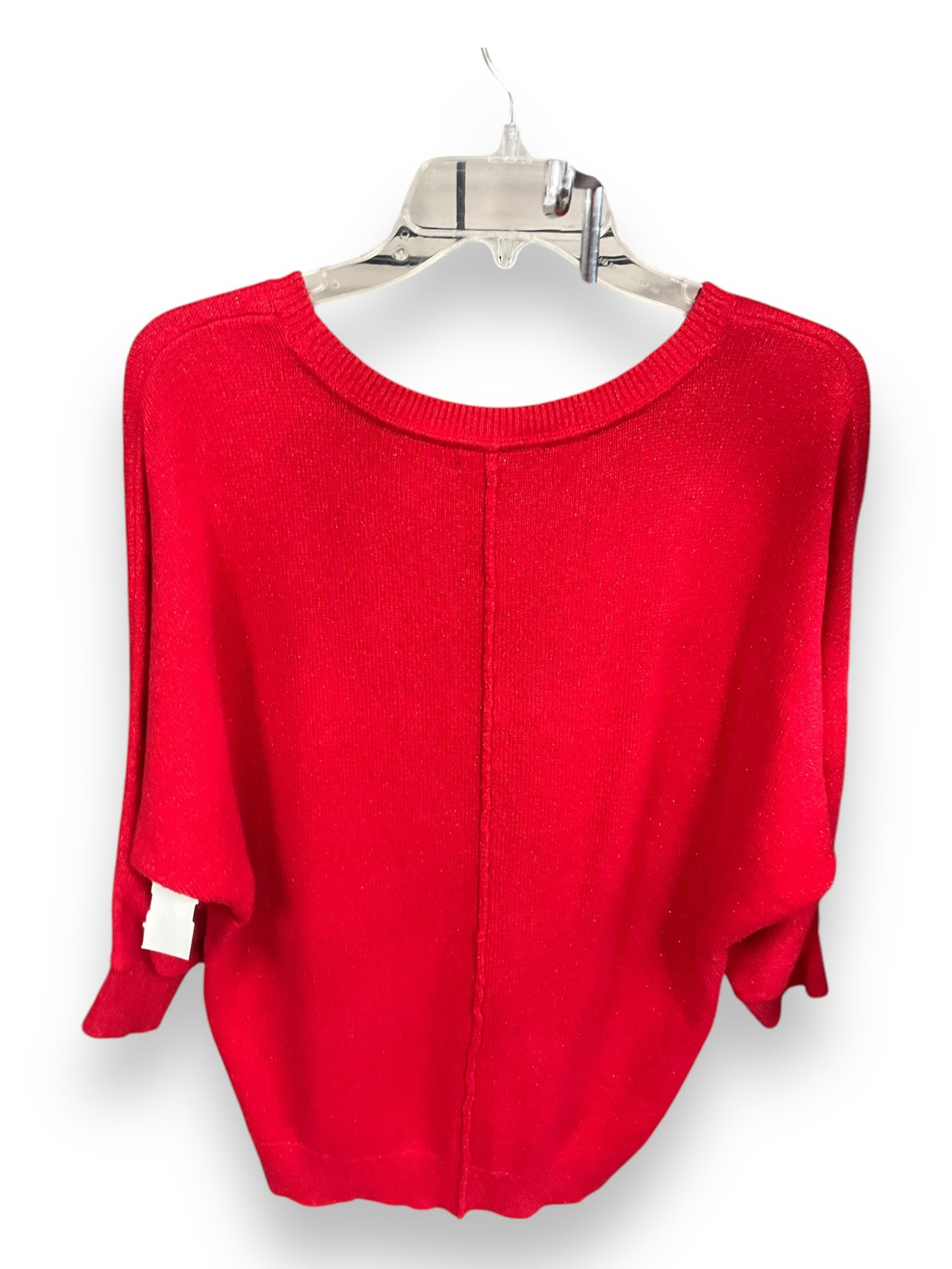 Top 3/4 Sleeve By Tommy Hilfiger In Red, Size: S