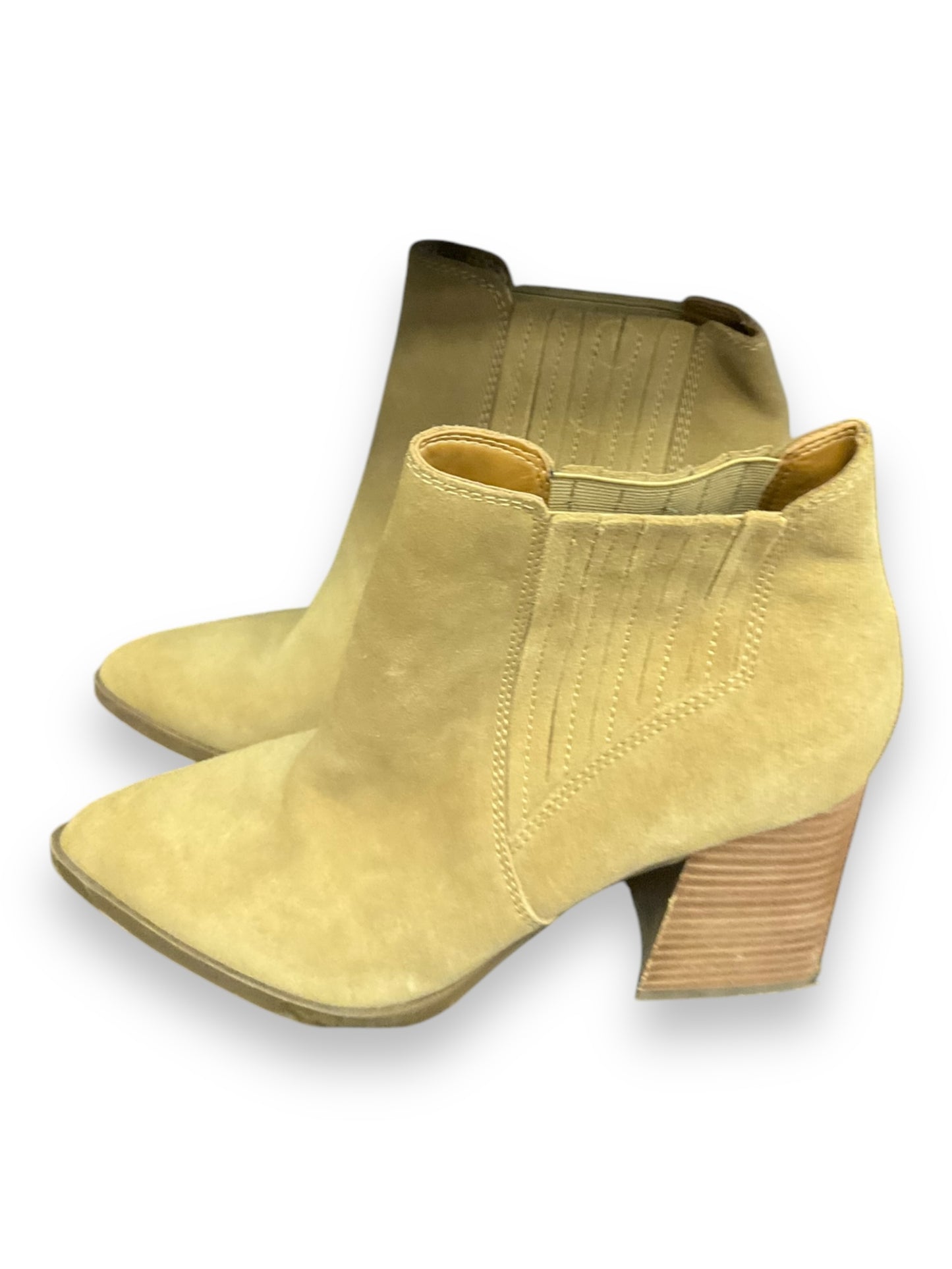 Boots Ankle Heels By Marc Fisher In Beige, Size: 9