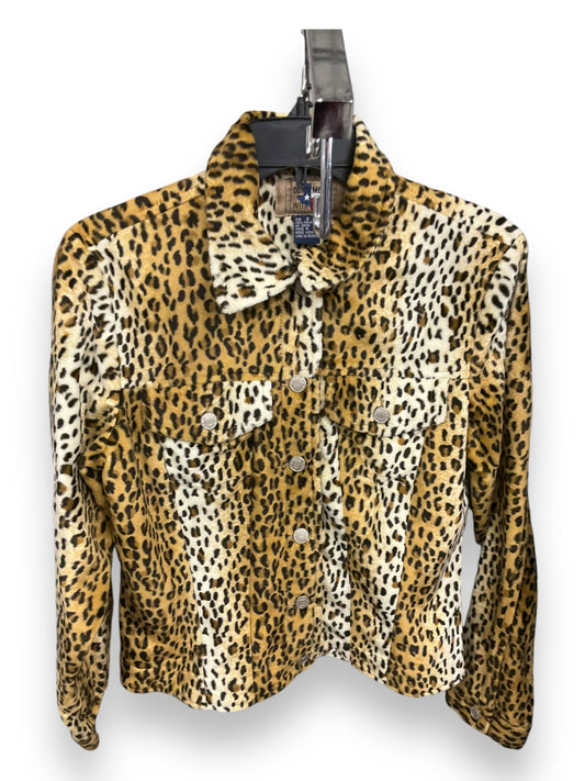 Jacket Shirt By Clothes Mentor In Animal Print, Size: S