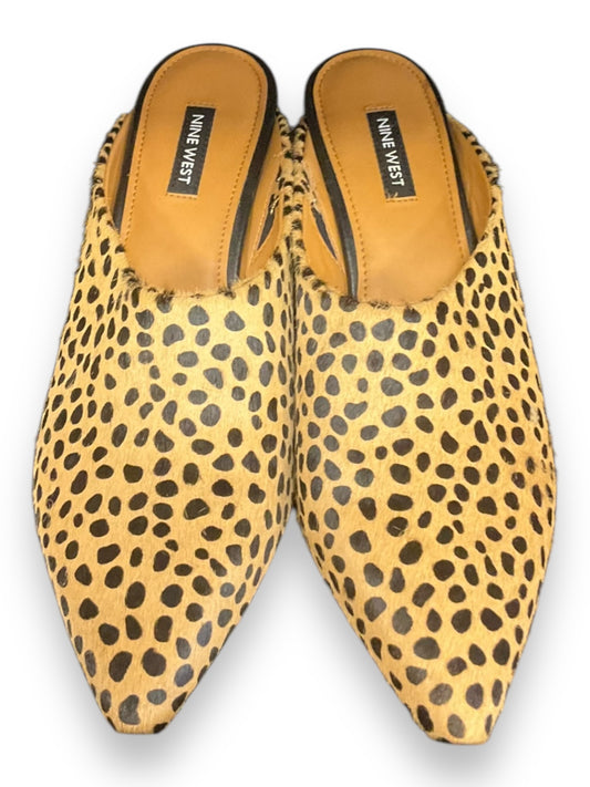 Shoes Heels Block By Nine West In Animal Print, Size: 8.5