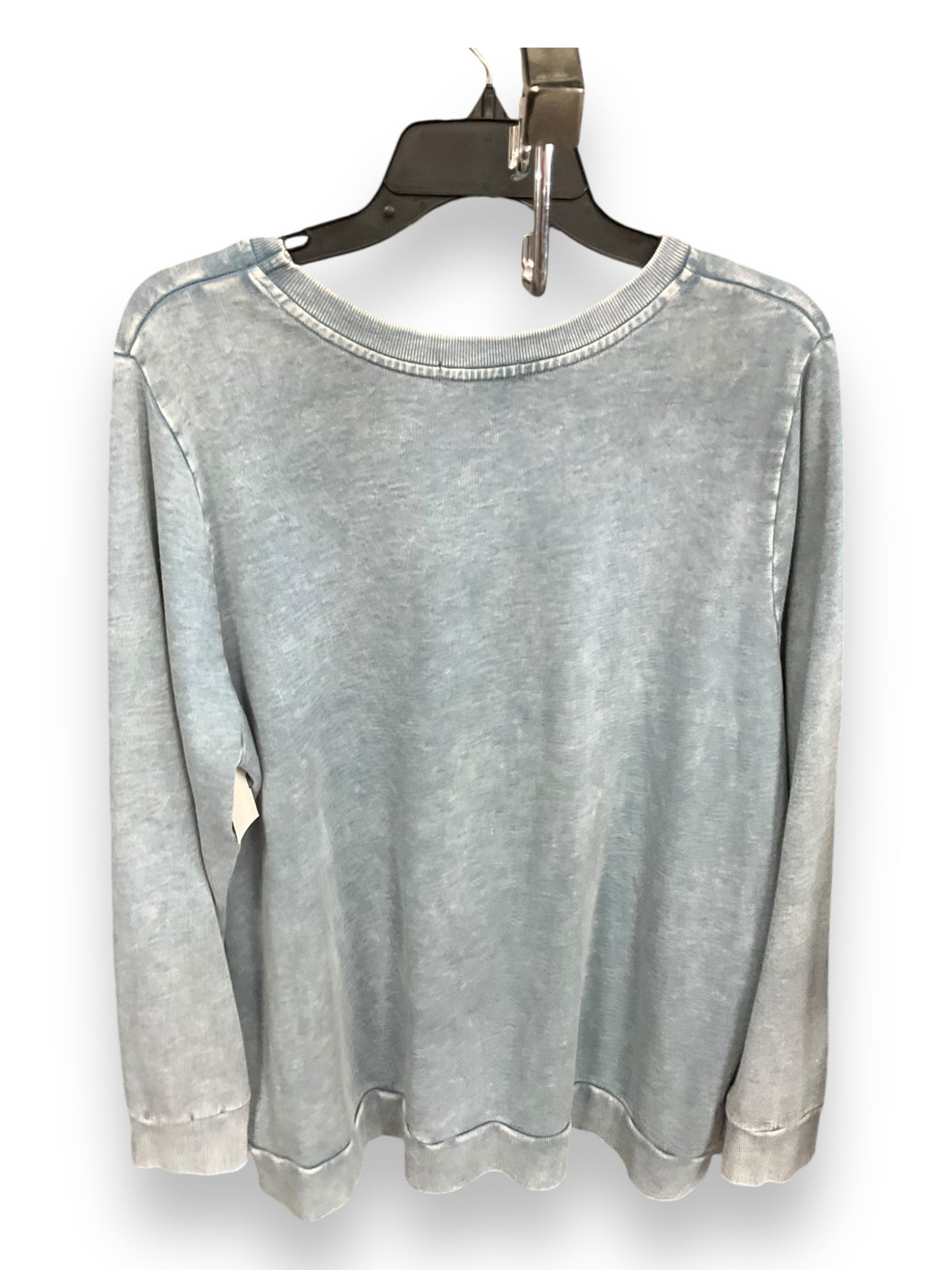 Top Long Sleeve By Lane Bryant In Blue, Size: 1x