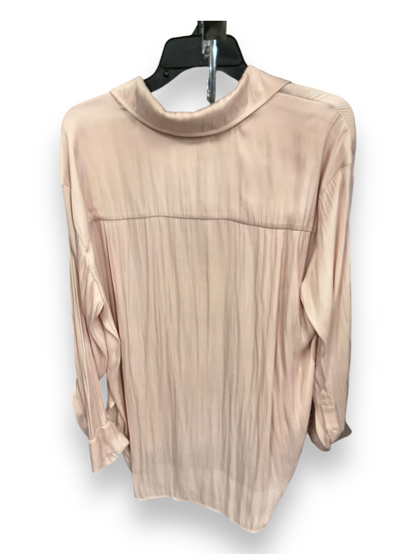 Blouse Long Sleeve By Lane Bryant In Pink, Size: 1x