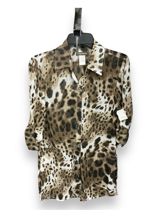 Blouse 3/4 Sleeve By Tommy Bahama In Animal Print, Size: S