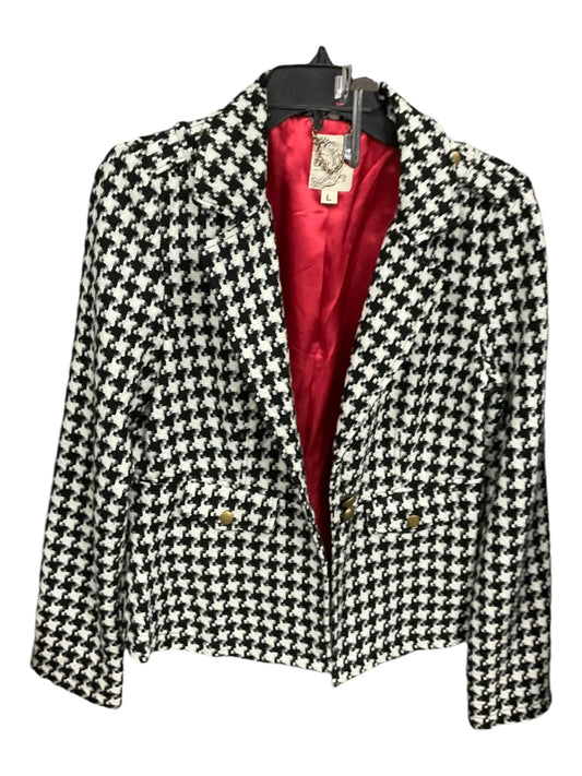 Blazer By Tulle In Black & White, Size: L