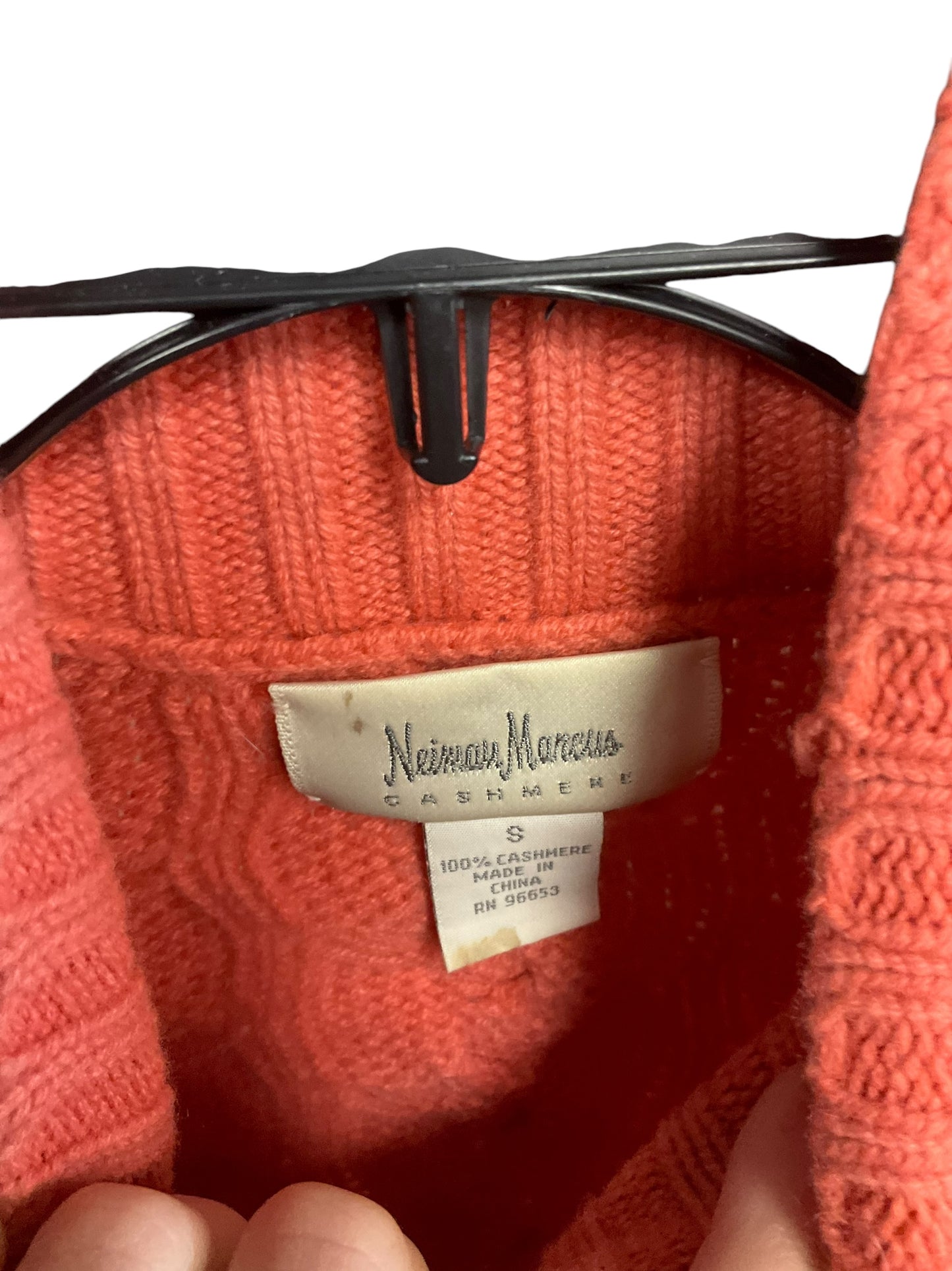 Sweater By Neiman Marcus In Coral, Size: M