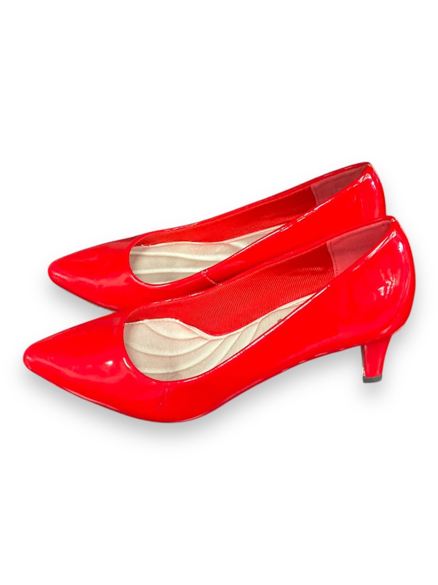 Shoes Heels Kitten By Easy Street In Red, Size: 8