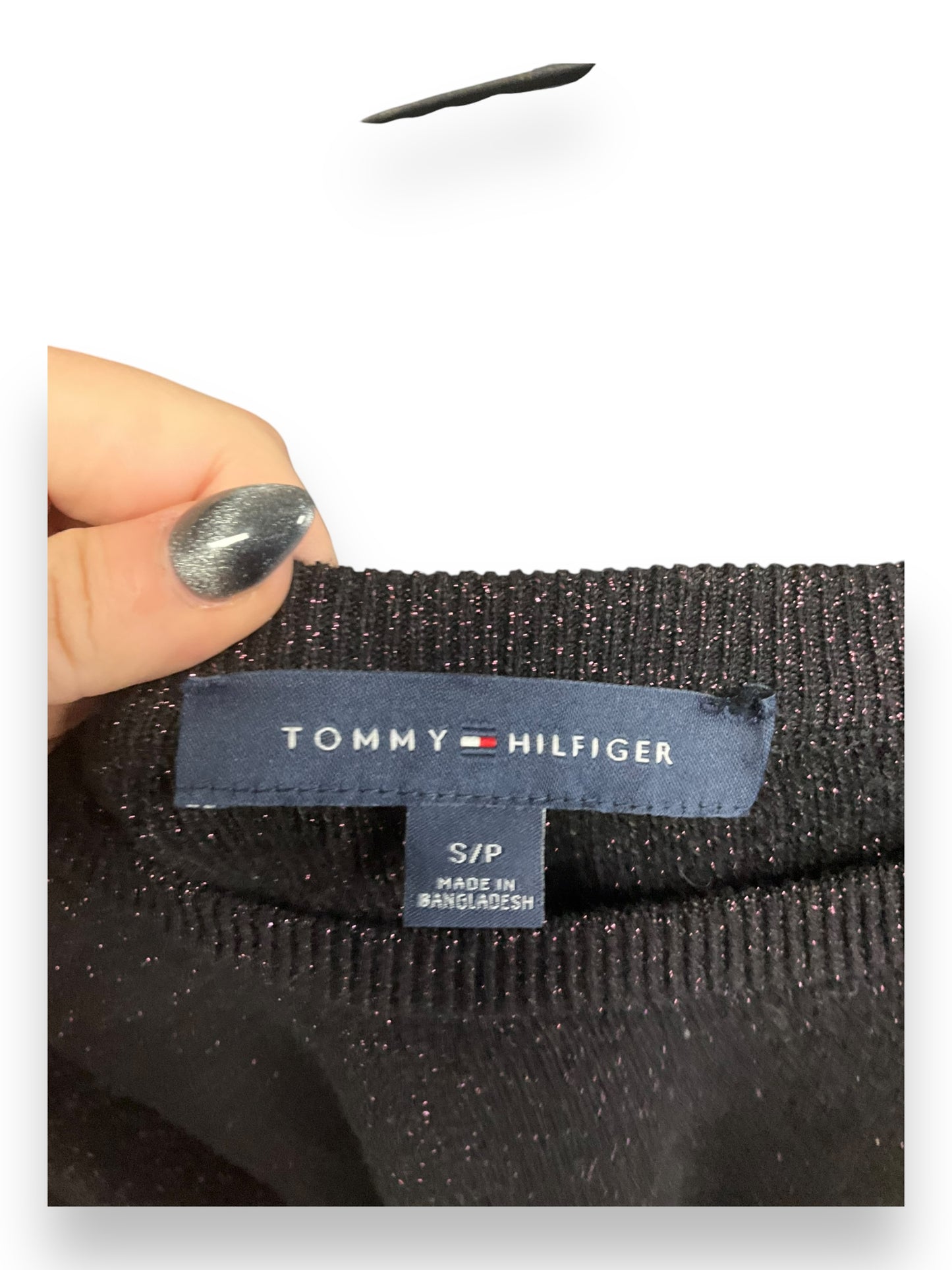 Sweater By Tommy Hilfiger In Black & Pink, Size: S