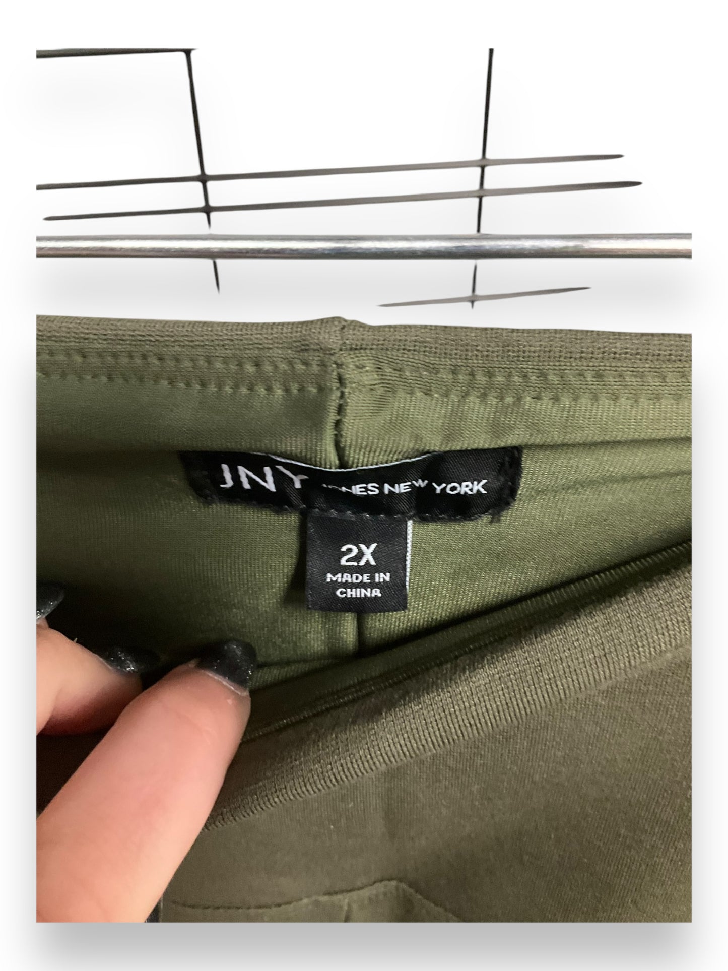 Pants Leggings By Jones New York In Green, Size: 2x