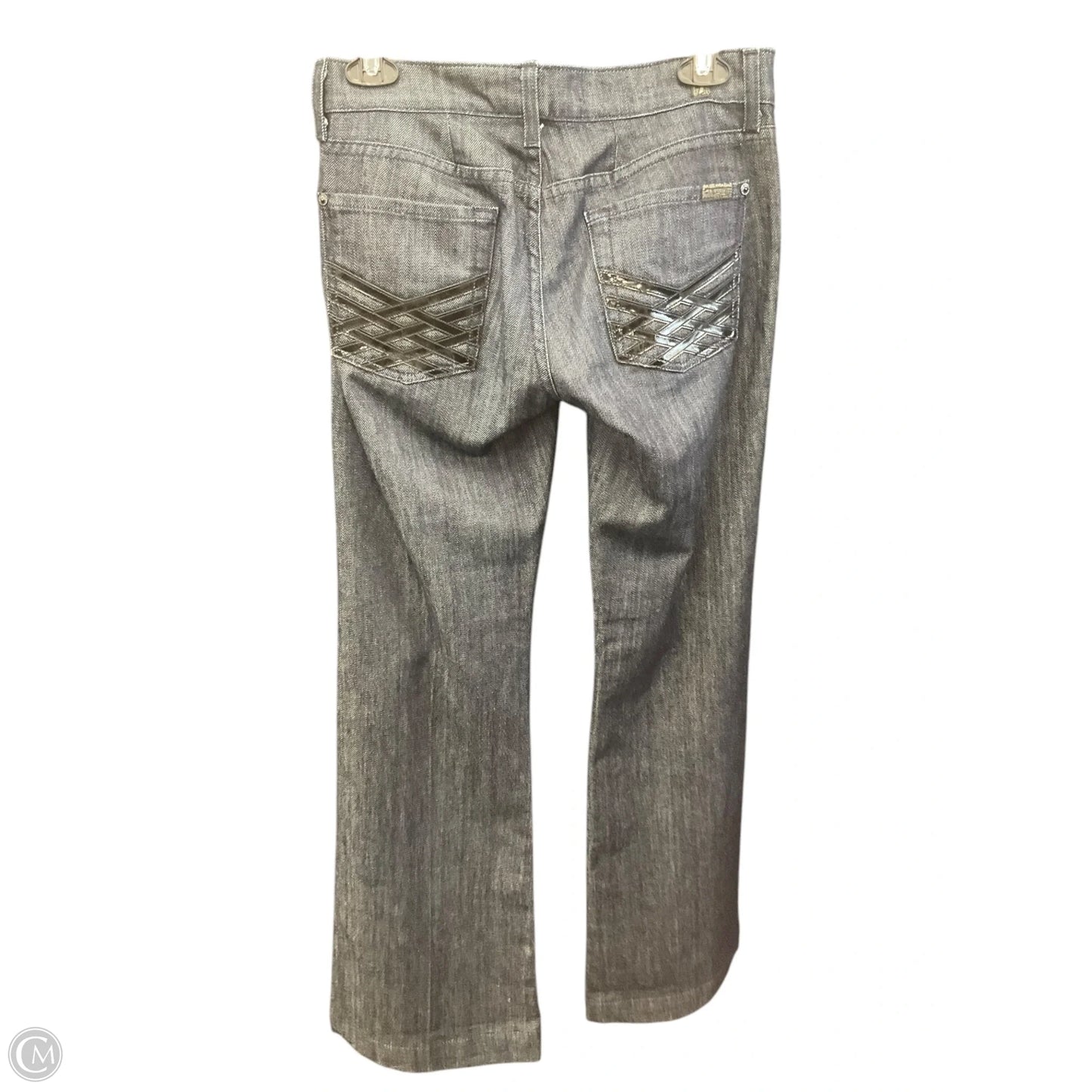 Jeans Straight By 7 For All Mankind In Blue Denim, Size: 8